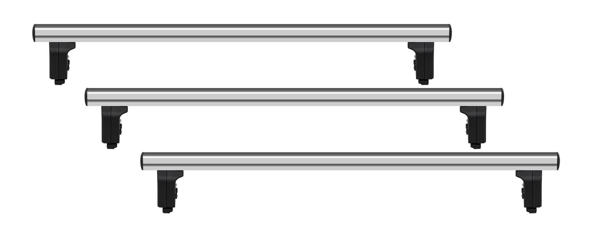 VDP Dachträger (Für Ihren Citroen Jumpy II 07-15. Geignet für Fahrzeuge in Standard- und mittleren Fahrzeuglängen (L1,L2) und Standardfahrzeughöhe (H1), Dachträger VDP PRO+ kompatibel mit Citroen Jumpy II 07-15 3 Stangen