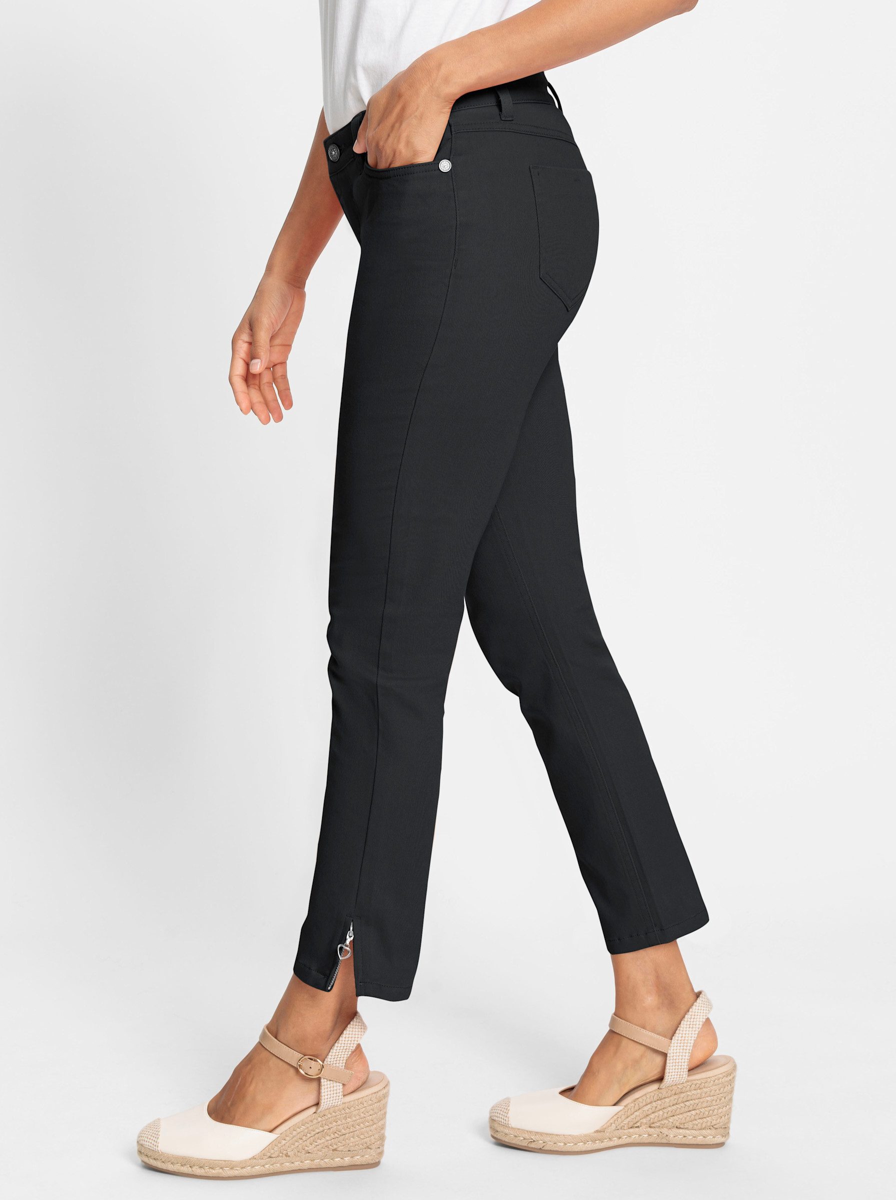 Witt Bequeme Jeans Twill-Hose leicht vertieft – Bild 2 von 4