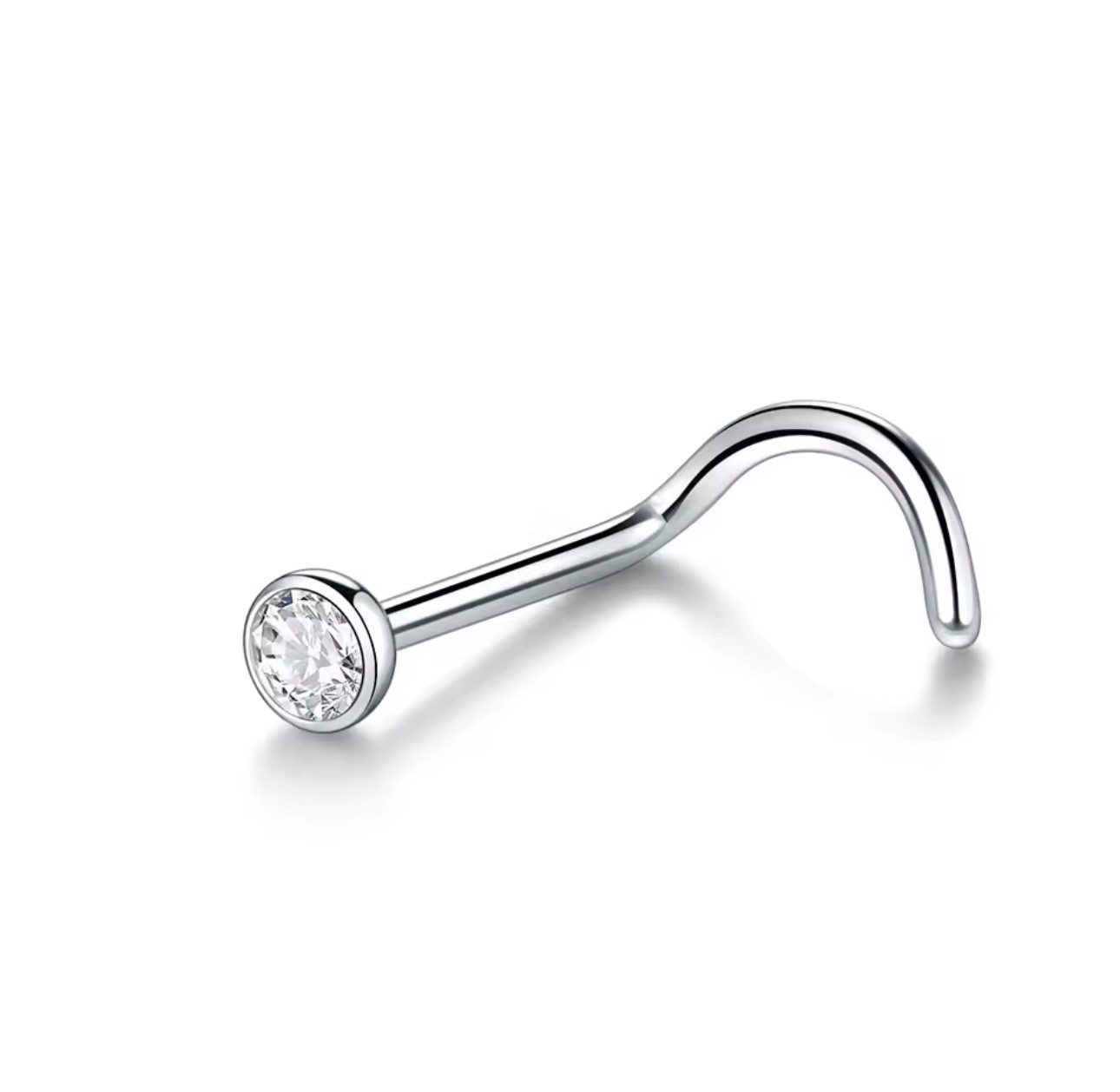 Karisma Schmuck Nasenpiercing aus Titan Nasenstecker mit Kristallstein (Bez günstig online kaufen