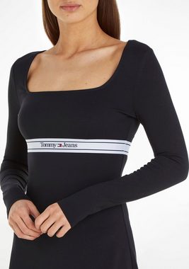 Tommy Jeans Jerseykleid mit Kontrastband am Krageninneren