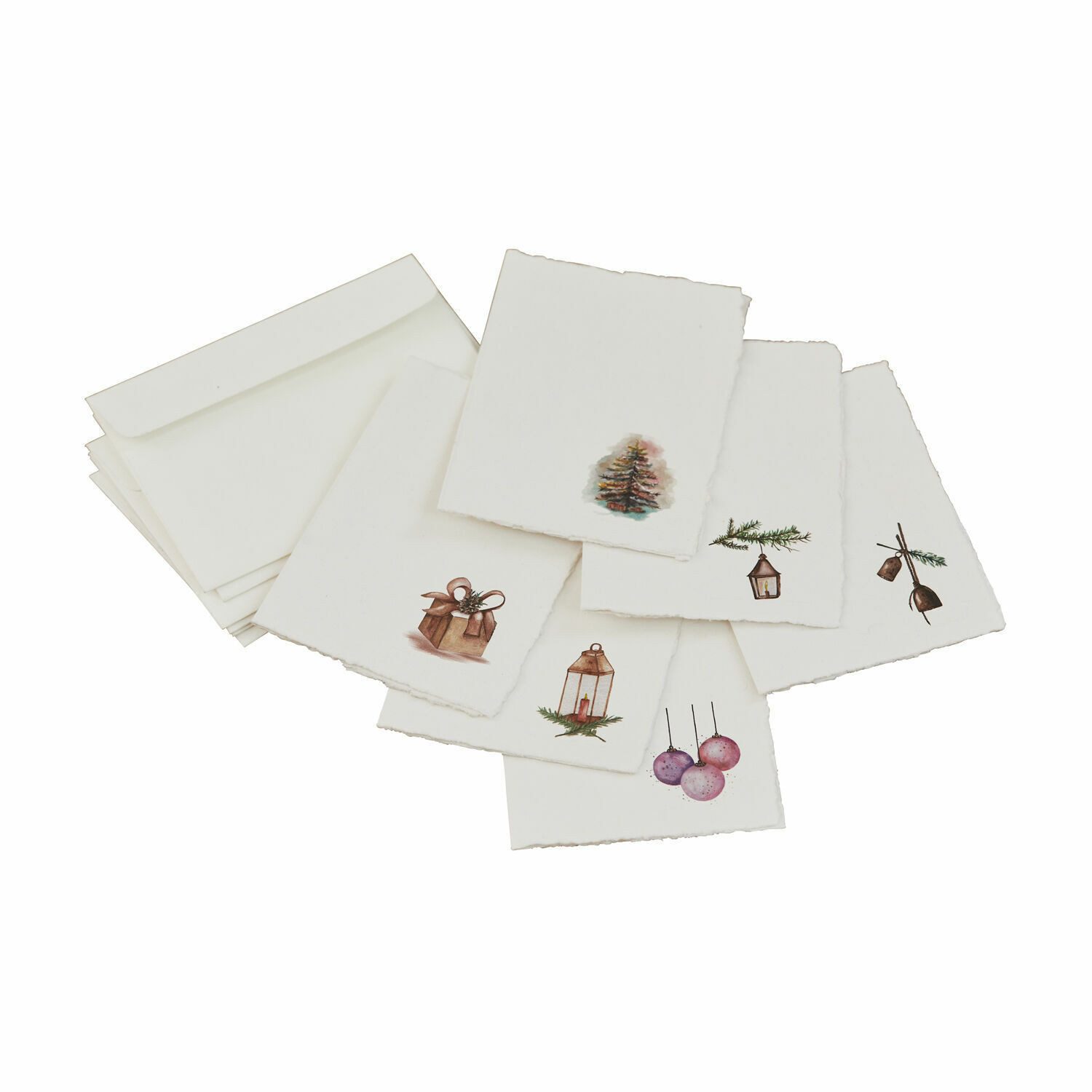 Mirabeau Geschenkband Grußkarten 6er Set Aeloria bunt