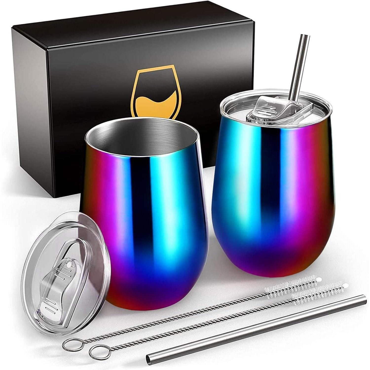 LuxusKollektion Thermobecher Weinbecher Edelstahl 2