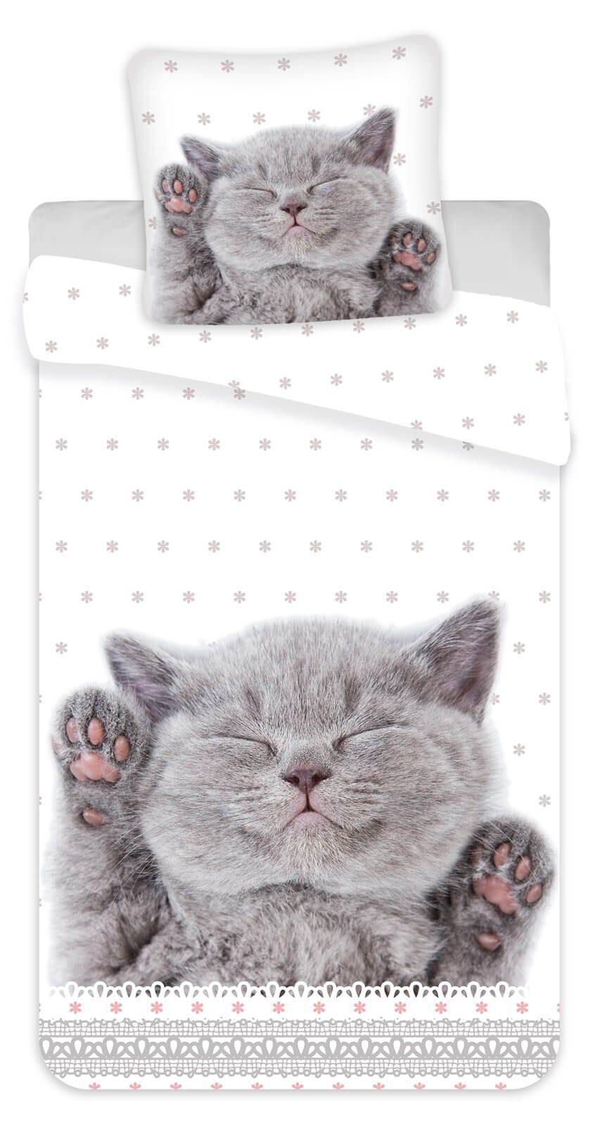 Carbotex Bettwäsche Katze - Bettwäsche-Set mit Katzenbaby-Motiv, 135x200 & günstig online kaufen