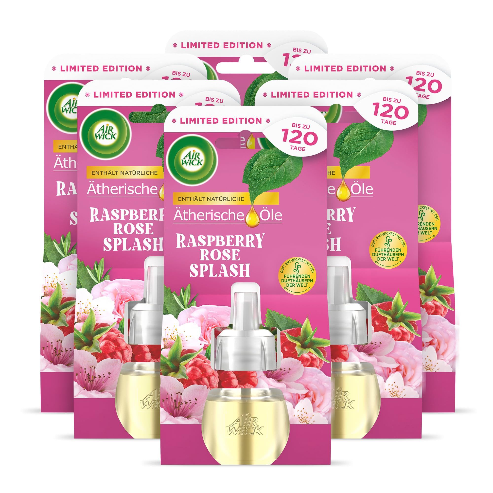 Duftöl Flakon Nachfüller Rasberry Rose Splash 6 x 19ml