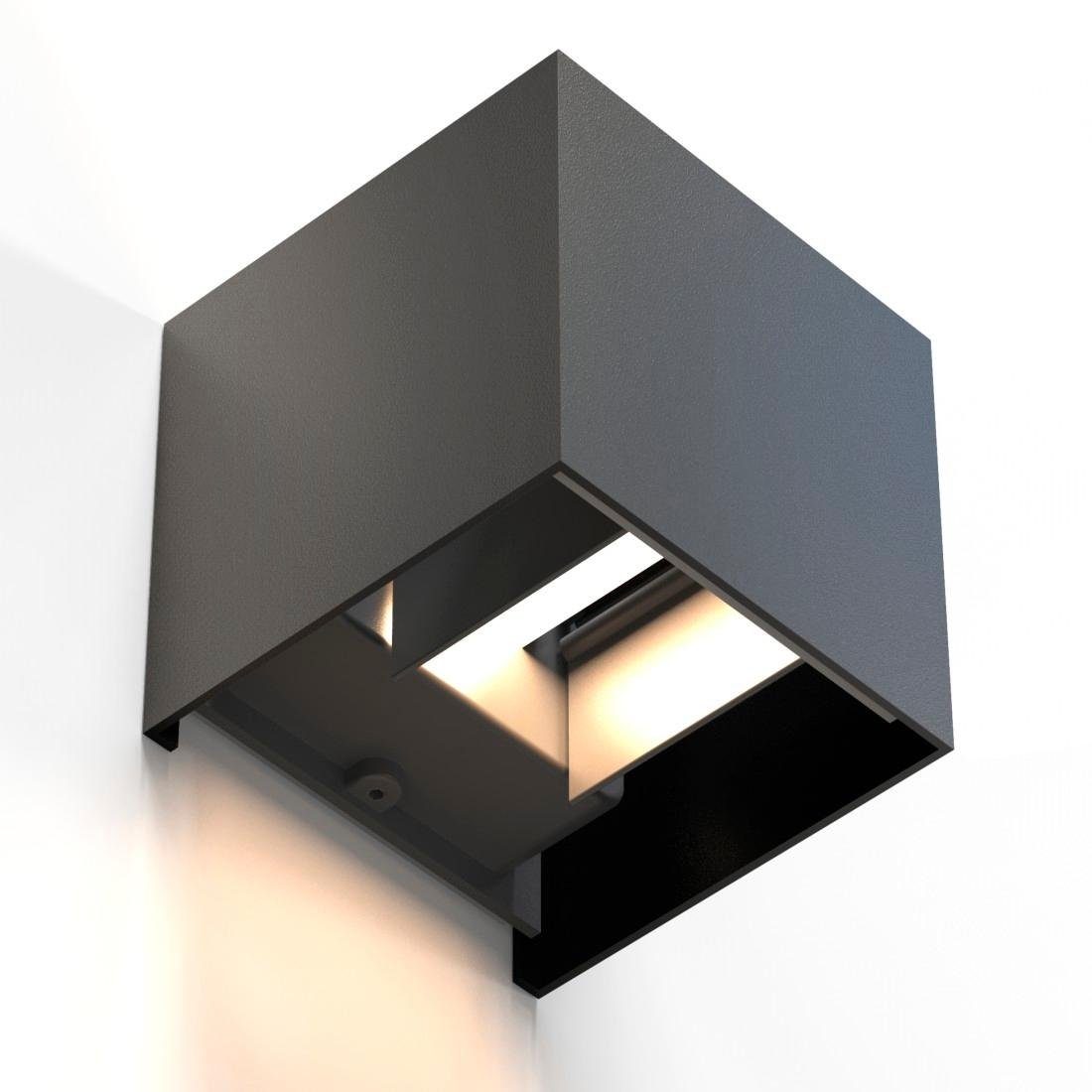 Hama »WLAN-Lampe, LED-Wandleuchte für außen u. innen, 10x10x10cm Smart Home Lampe ohne Hub« Smarte Lampe-Otto