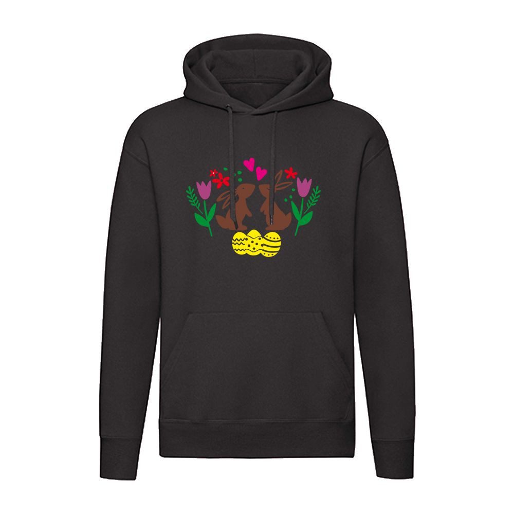 G-graphics Hoodie Osterhasen mit Blumen Unisex mit Motiv für den Frühling & zu Ostern