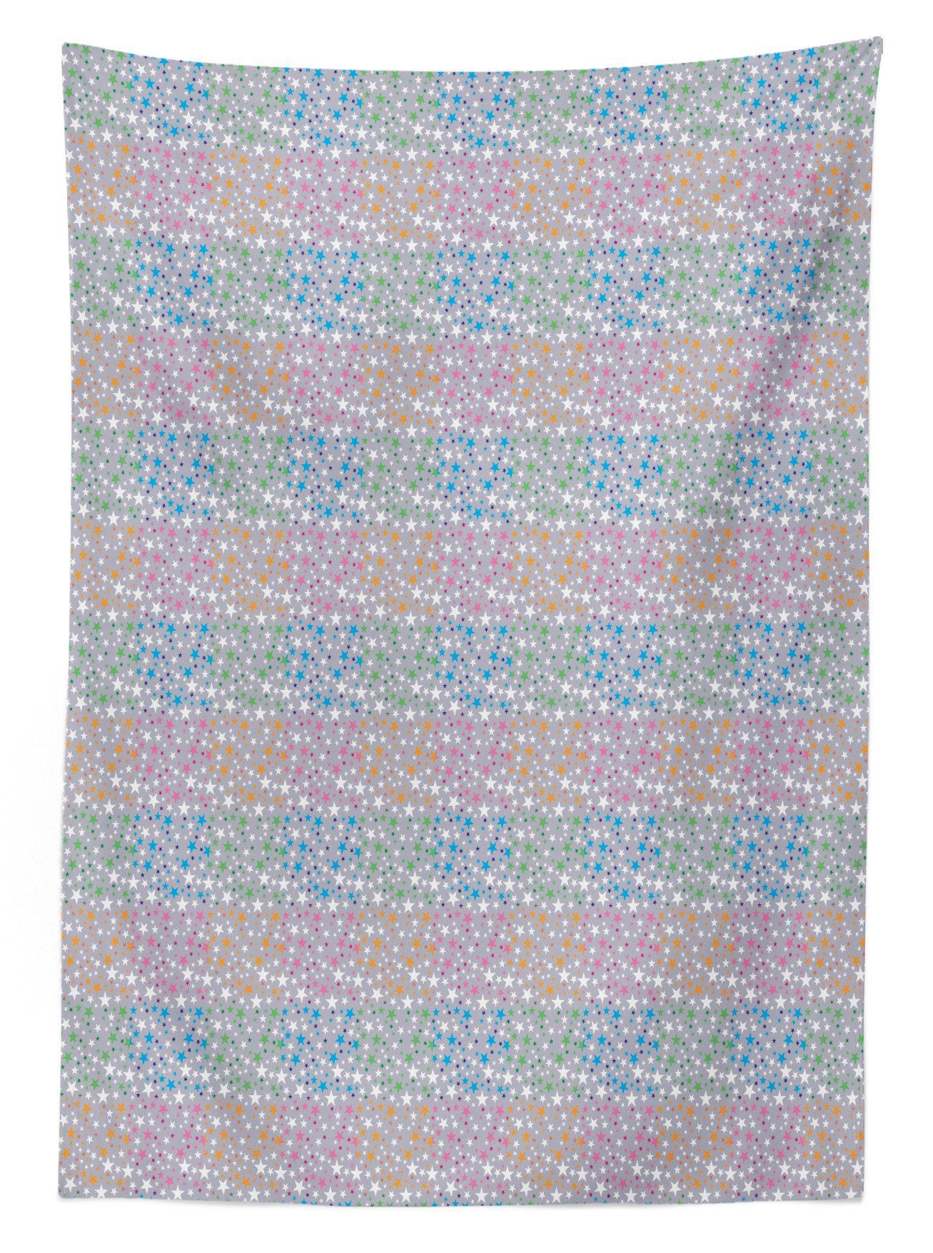 Tischdecke Abakuhaus Bunt Farben, bunte den Bereich Abstrakte Klare geeignet Für Farbfest Sterne Außen Waschbar
