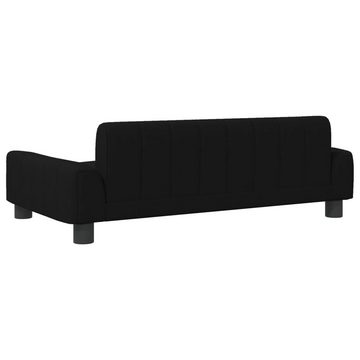 vidaXL Kindersofa Kindersofa Schwarz 90x53x30 cm Stoff Kindercouch Kindermöbel Kinderzim