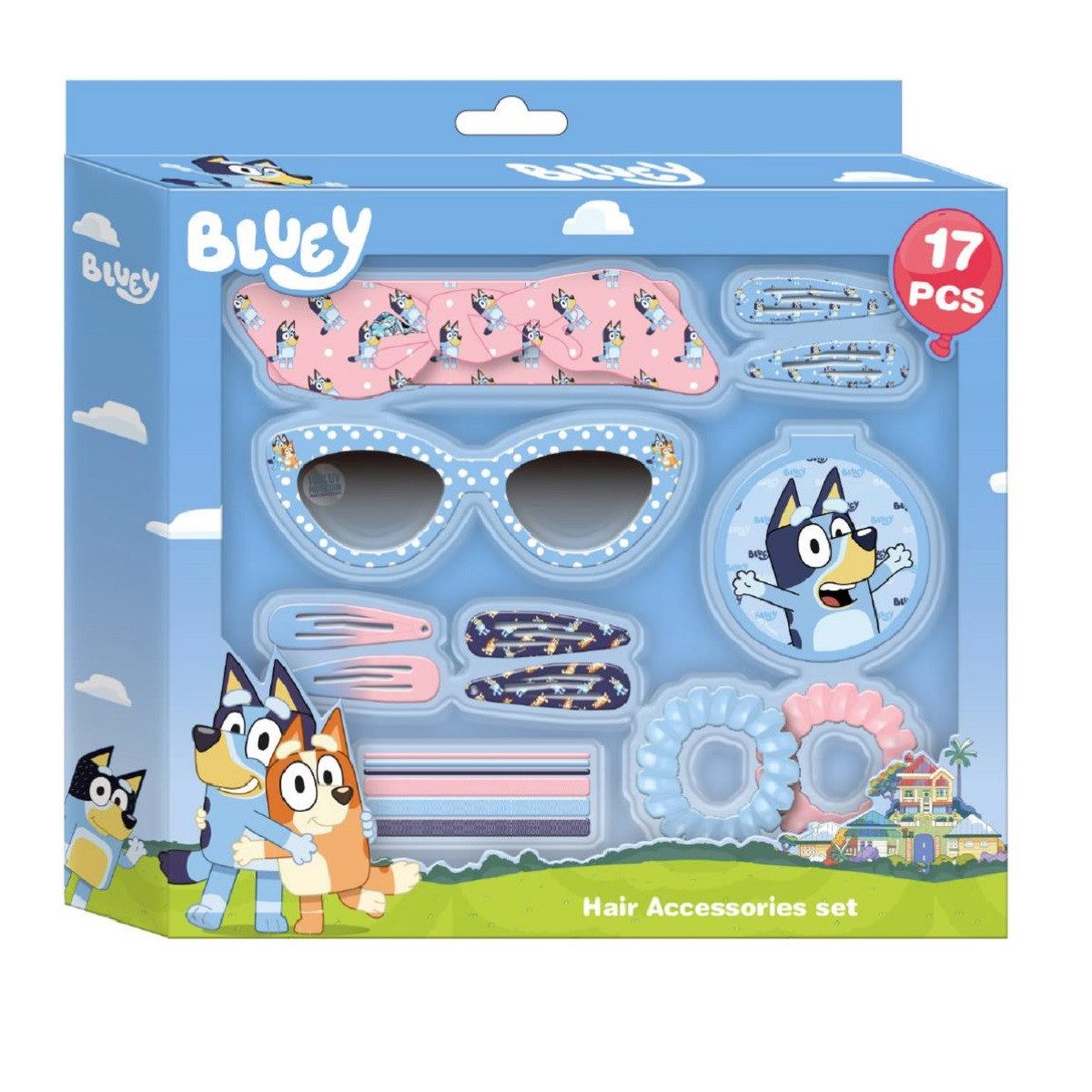 Cerda Beautycase Bluey Accessoires-Set Haarbänder, Clips & Styling-Zubehör für Mädchen