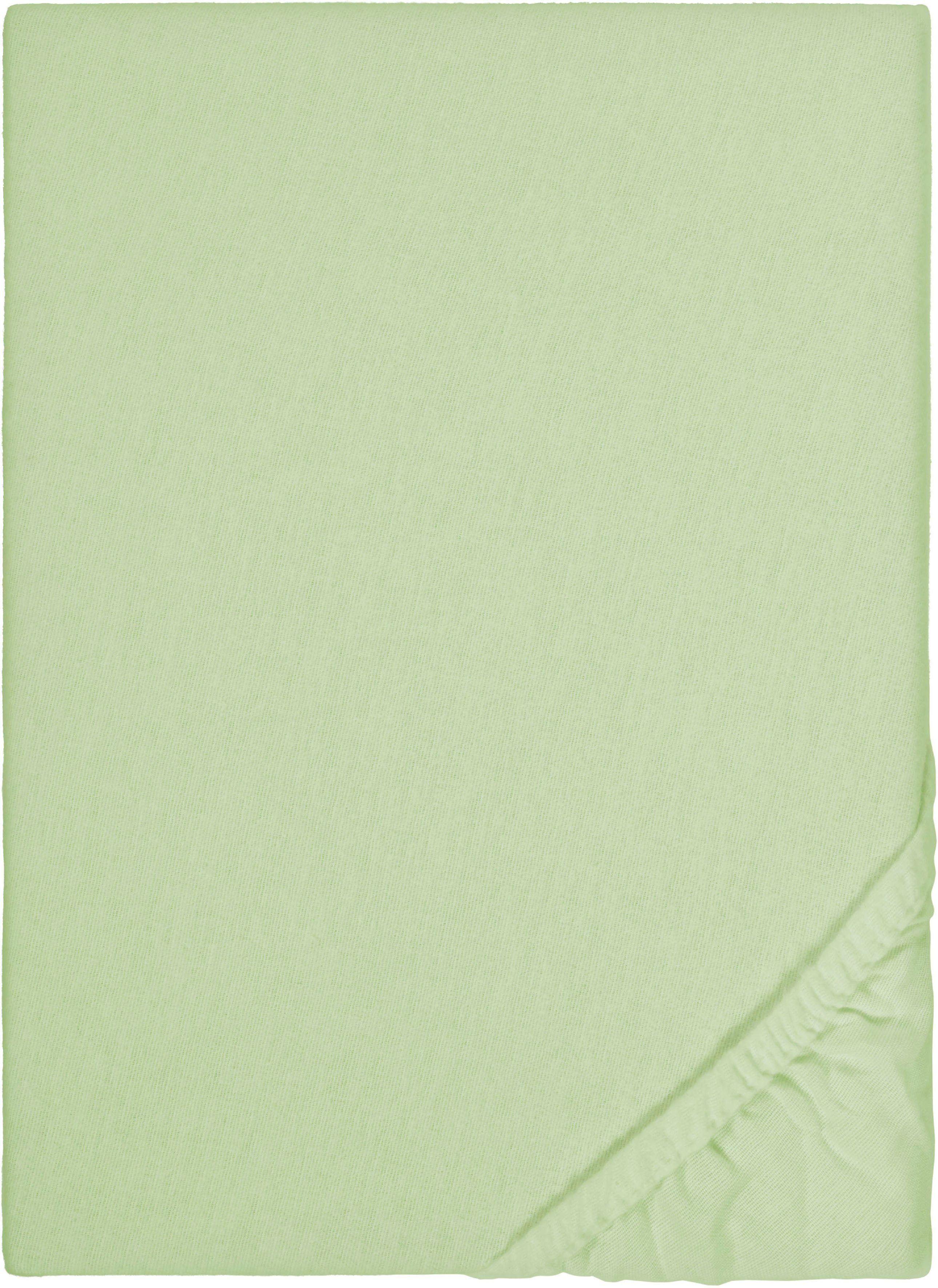 Biberna Spannbettlaken Biber in Gr. 90x200, 140x200 oder 180x200 cm, Biber, günstig online kaufen