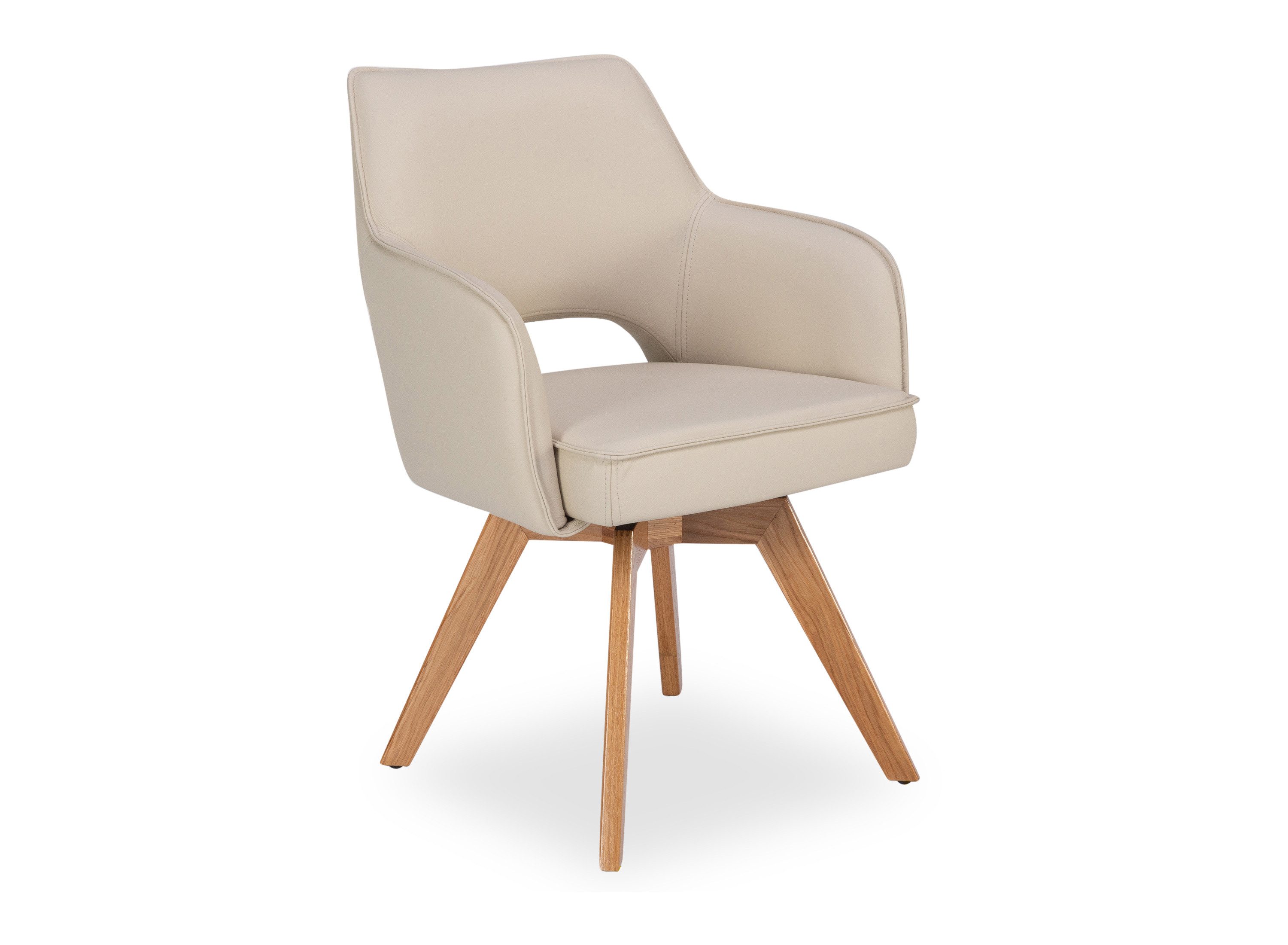 HARPER Esszimmerstuhl Armlehnstuhl HARPER DIDIM BHT 60x87x59 cm beige