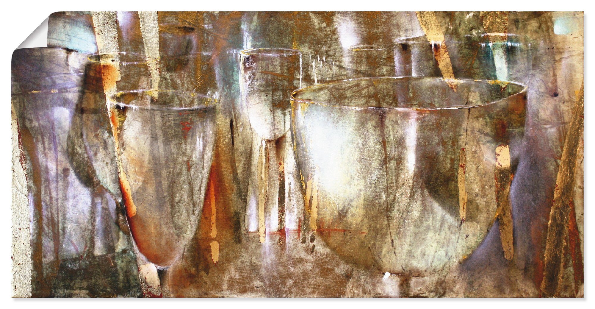 Artland Wandbild Lichtspiel, Getränke (1 St), als Alubild, Leinwandbild, Wandaufkleber oder Poster in versch. Größen