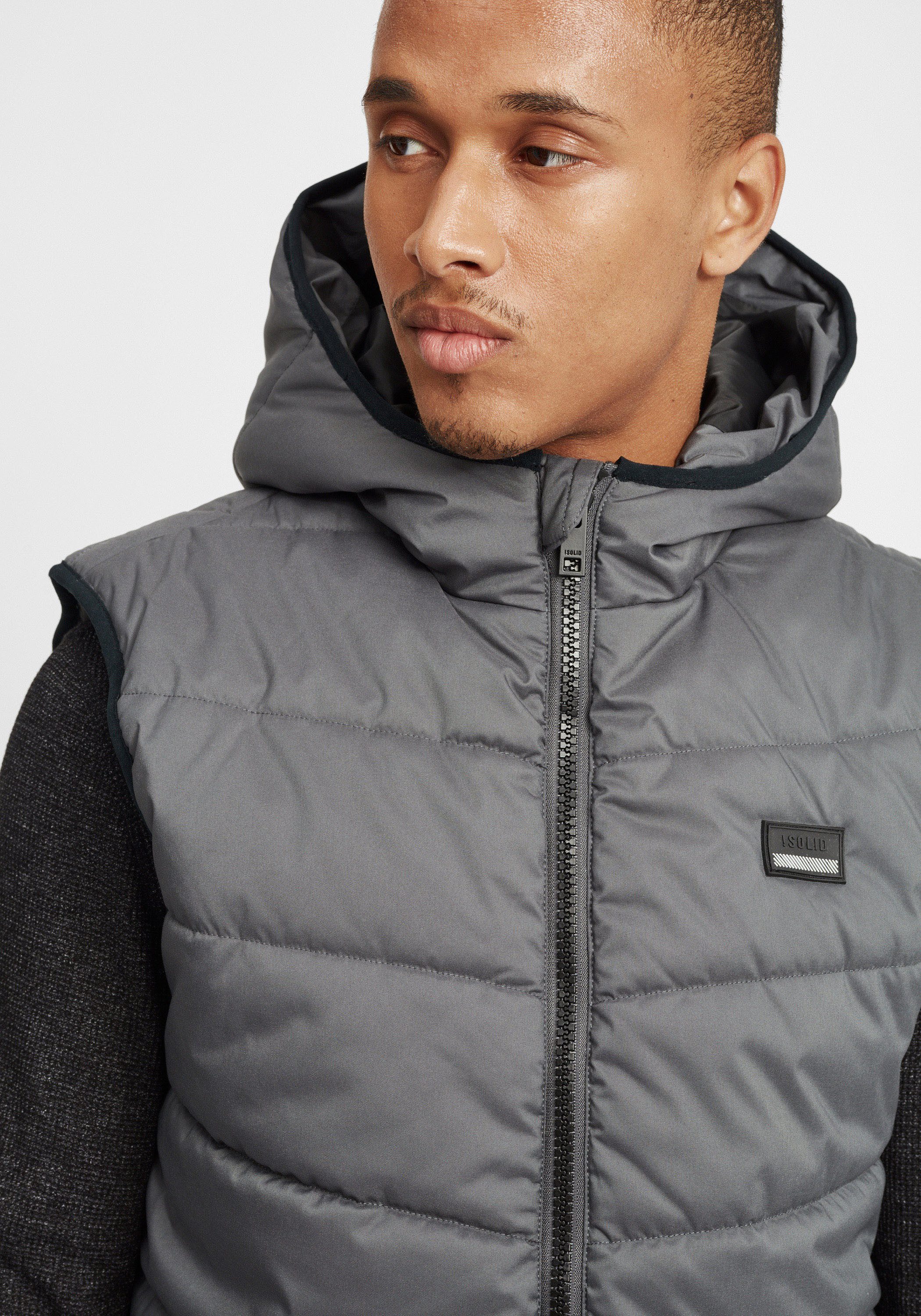 !Solid Kurzweste SDAtsu Weste mit Steppung