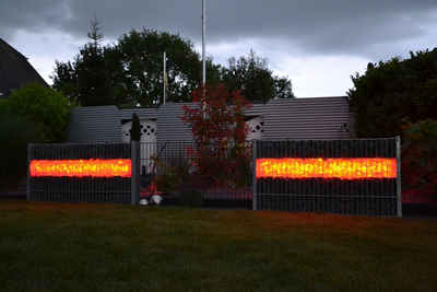 XENON LED Außen-Wandleuchte 7616 Gabionen Leuchte LED 230 Volt 360° 2x0,85m ROT, LED, Xenon / ROT