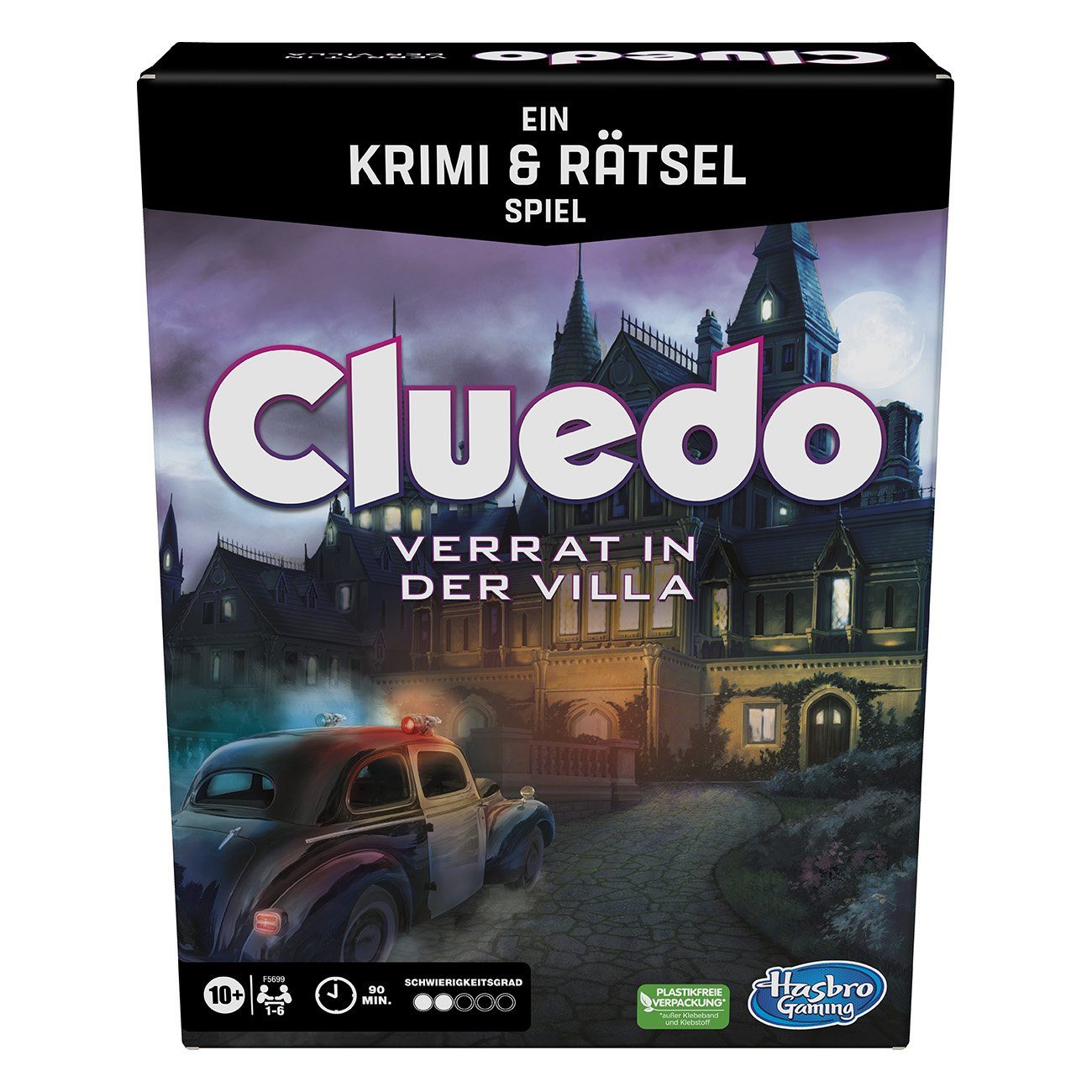 Hasbro Spiel Cluedo Verrat in der Villa, Krimi- & Rätselspiel, erweiterbares Spielbrett, 1 bis 6 Spieler