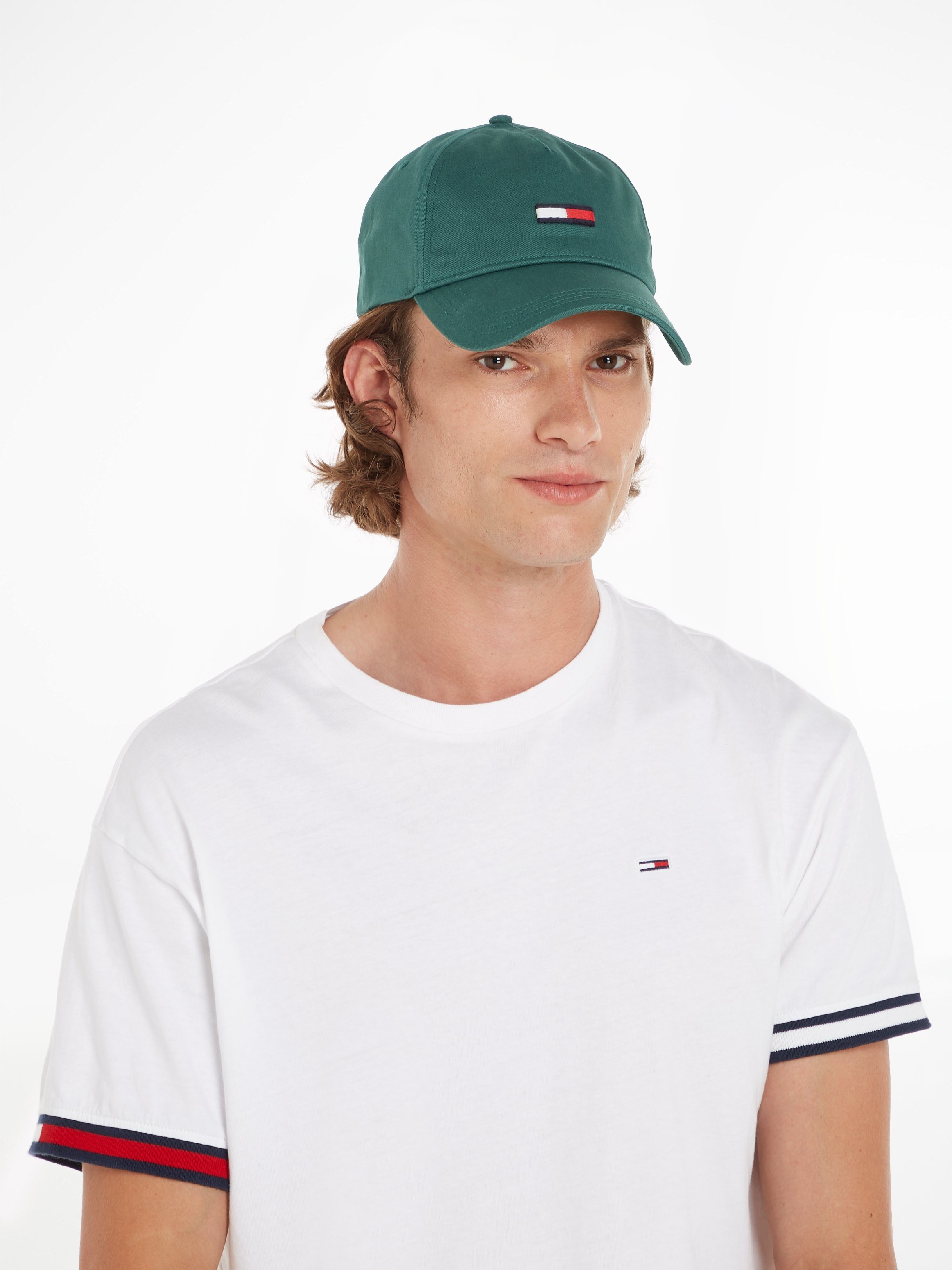 Tommy Jeans Baseball Cap TJM ELONGATED FLAG CAP mit verlängerter Flag