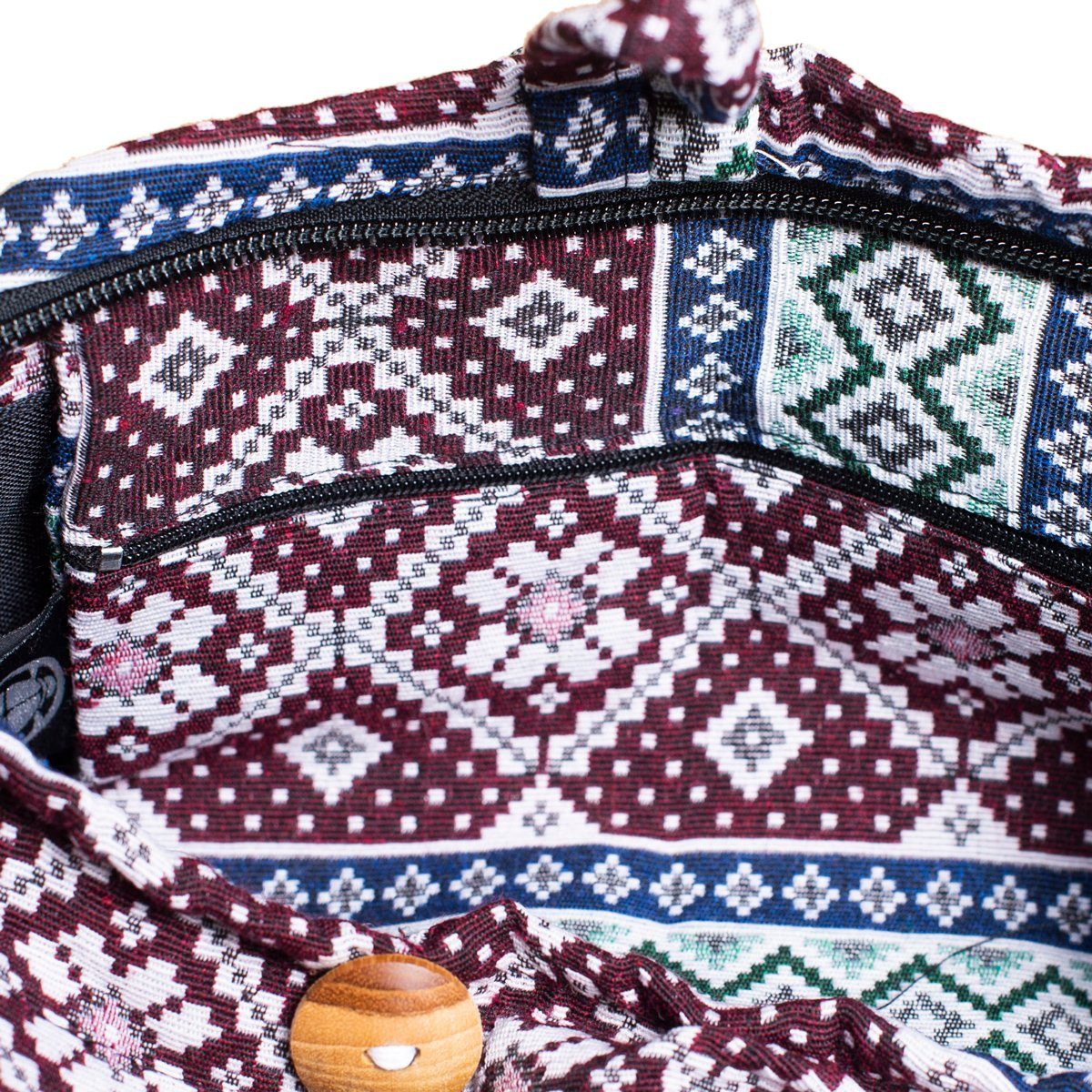 Umhängetasche, PANASIAM gewebten Beuteltasche geeignet Strandtasche und Handtasche auch WOV26 Baumwolle Schulterbeutel in Wickeltasche Designs 100 aus % In Größen 2 als
