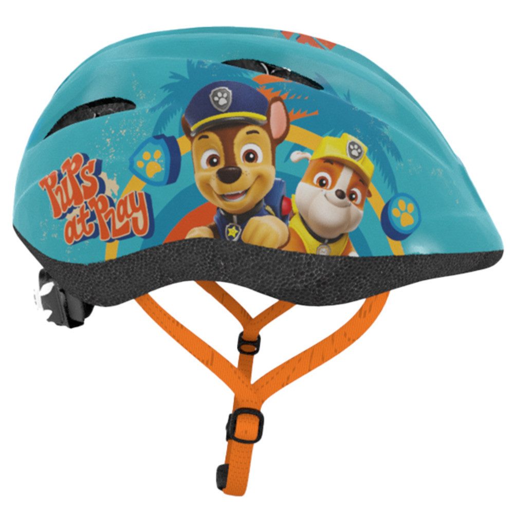 Seven Polska Kinderfahrradhelm "PAW PATROL BOYS", grünblau, 48-52cm, ca. 2 - 5.5 Jahre
