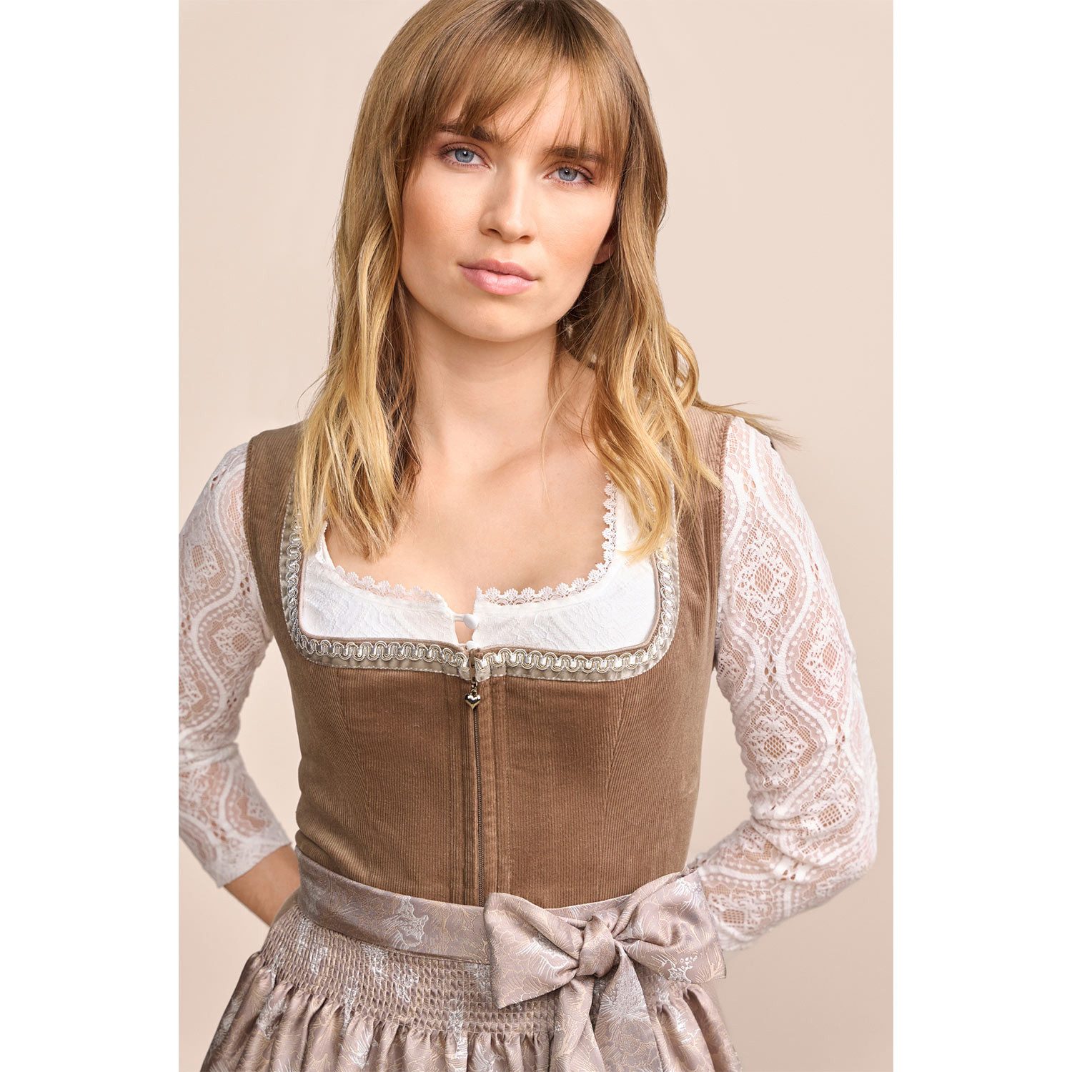 Krüger Madl Dirndl Krüger MADL Dirndl 'Elinda' 414869, Natur 60cm