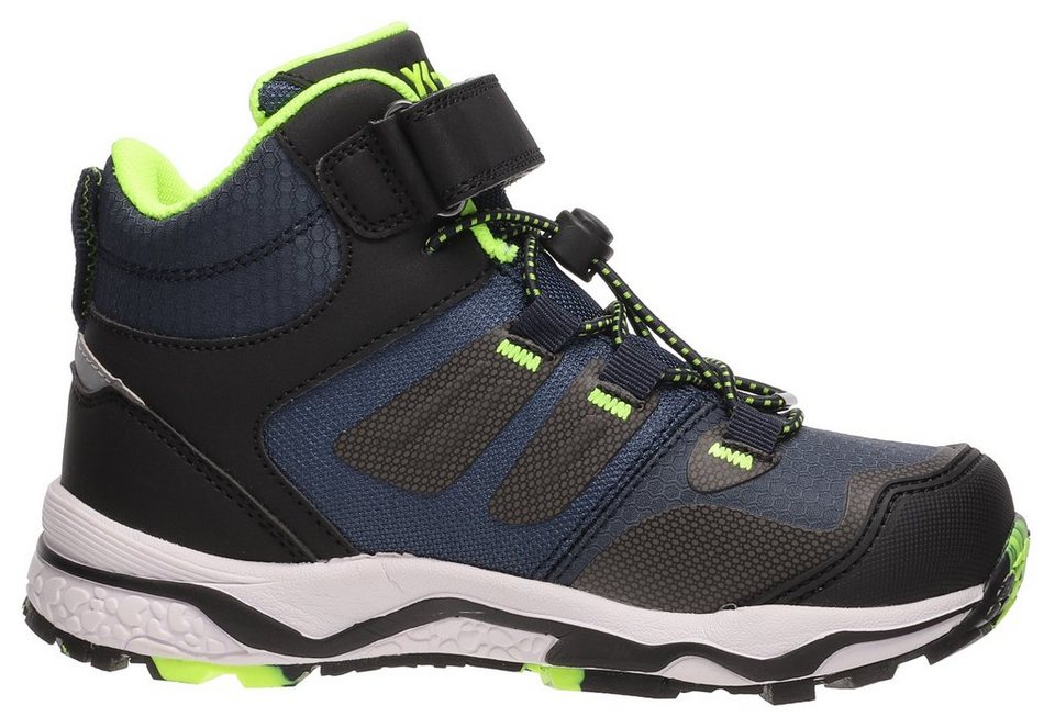 YK-ID by Lurchi Leonard-Tex Sneaker mit wasserabweisender TEX-Membrane,  Trekking Stiefel mit Schnellverschluss und Klettriegel