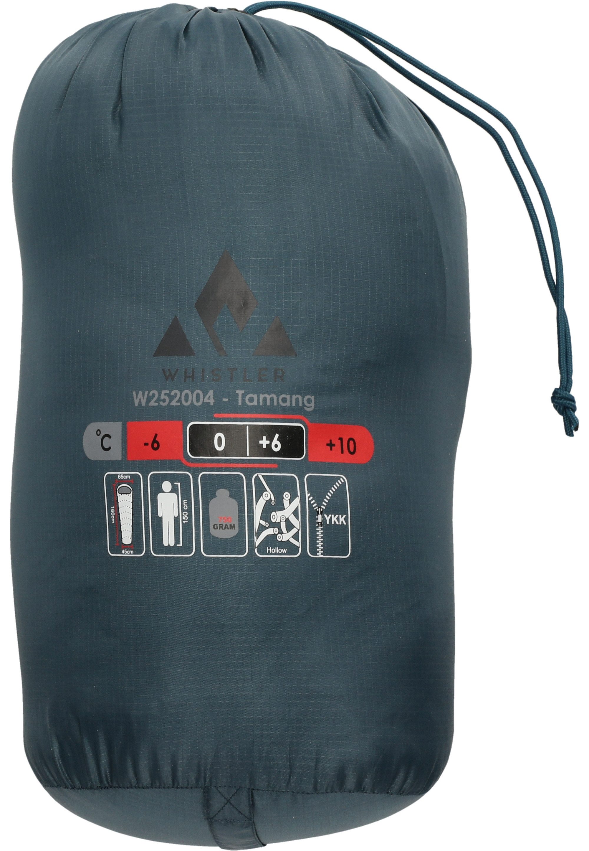 WHISTLER Trekkingschlafsack Tamang jr., mit hochwertiger Hohlfaserfüllung