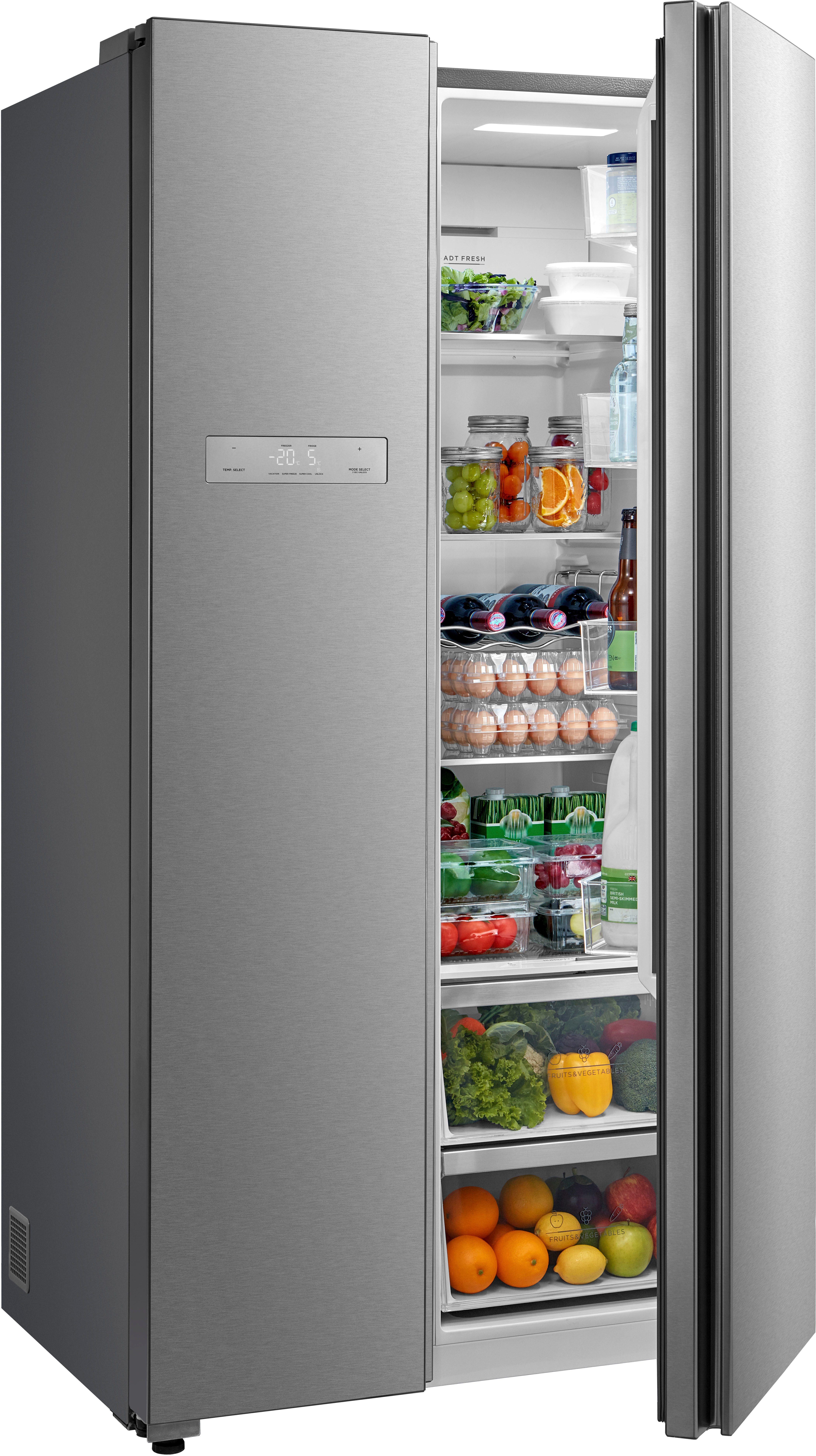 Hanseatic Side-by-Side HSBS17590BI, 179,3 cm hoch, 91 cm breit