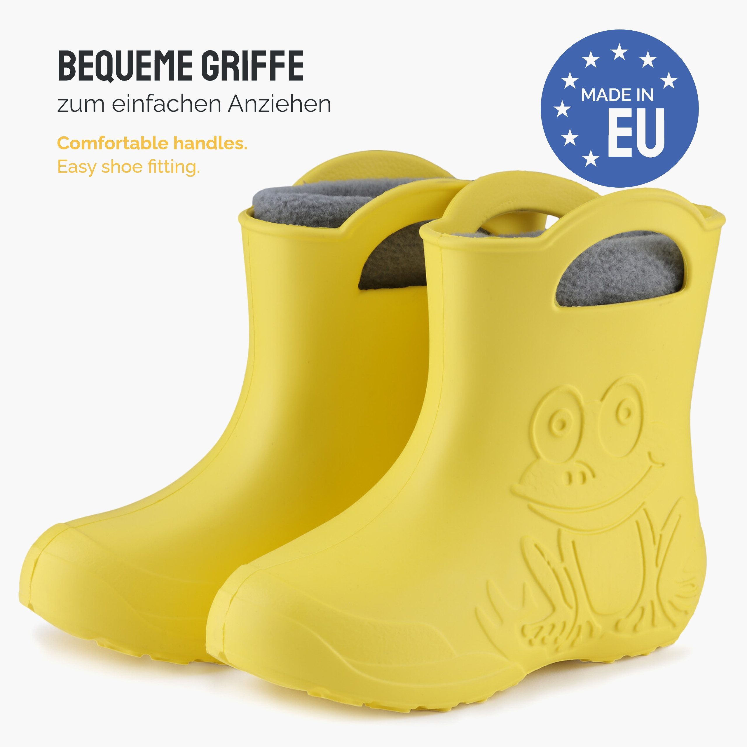 Ladeheid Kinder EVA federleichte Regenschuhe LA-CA-03 Gummistiefel mit herausnehmbares Innenfutter – Bild 5 von 5