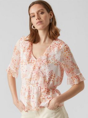 Vero Moda Funktionsbluse DORA KAYA (1-tlg) Drapiert/gerafft, Volant