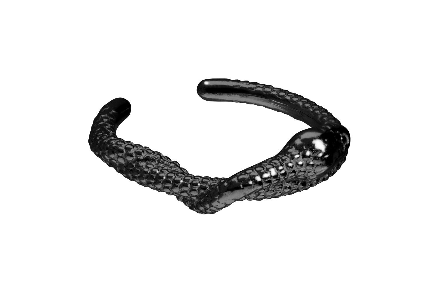 PIERCINGLINE Fake-Spirale Chirurgenstahl Fake Ohrring SCHLANGE (Fake Piercing-Ringe, 1-tlg)