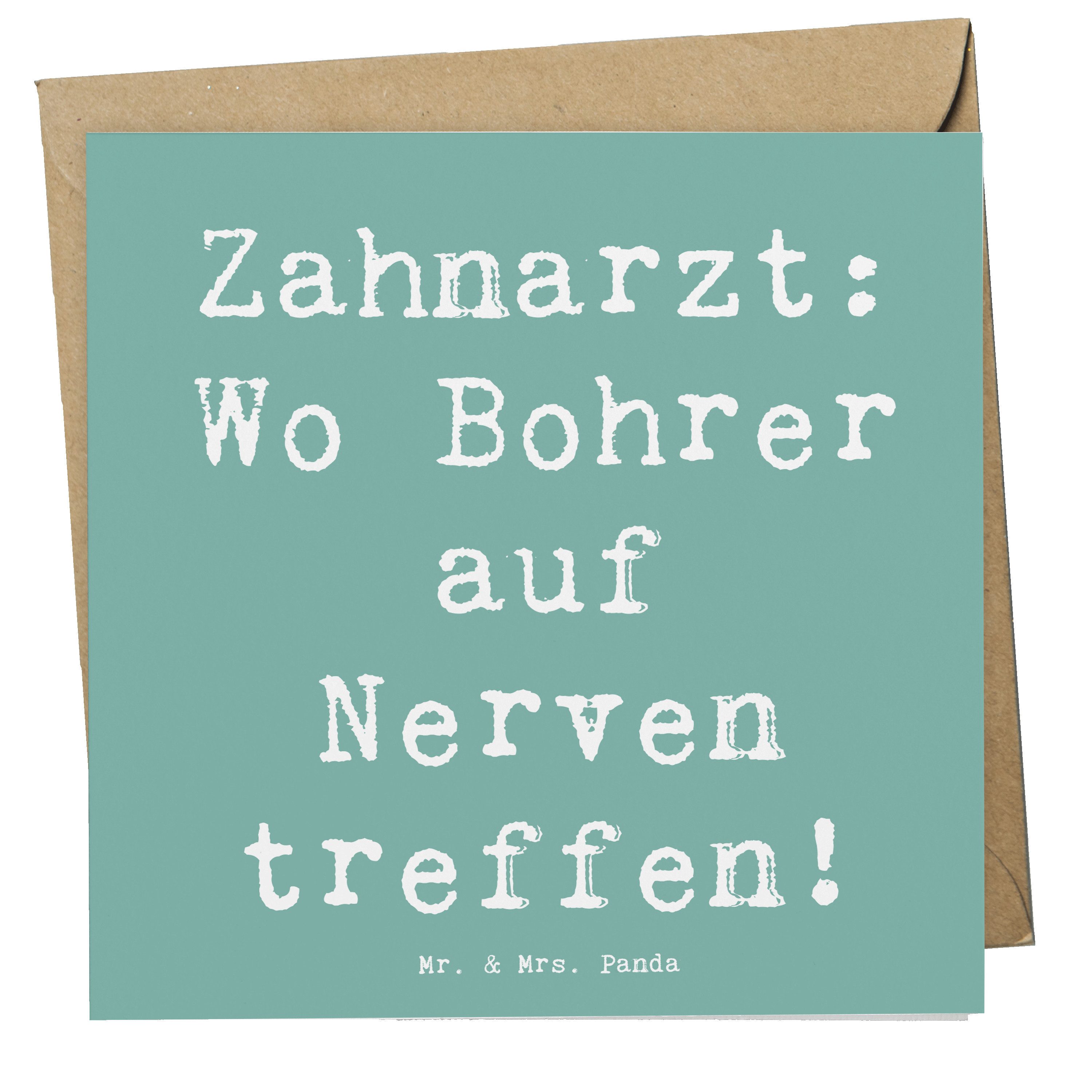 Grußkarte Zahnarzt Nerven - Meeresbrise - Geschenk, Berufsalltag, Karte, Hochze