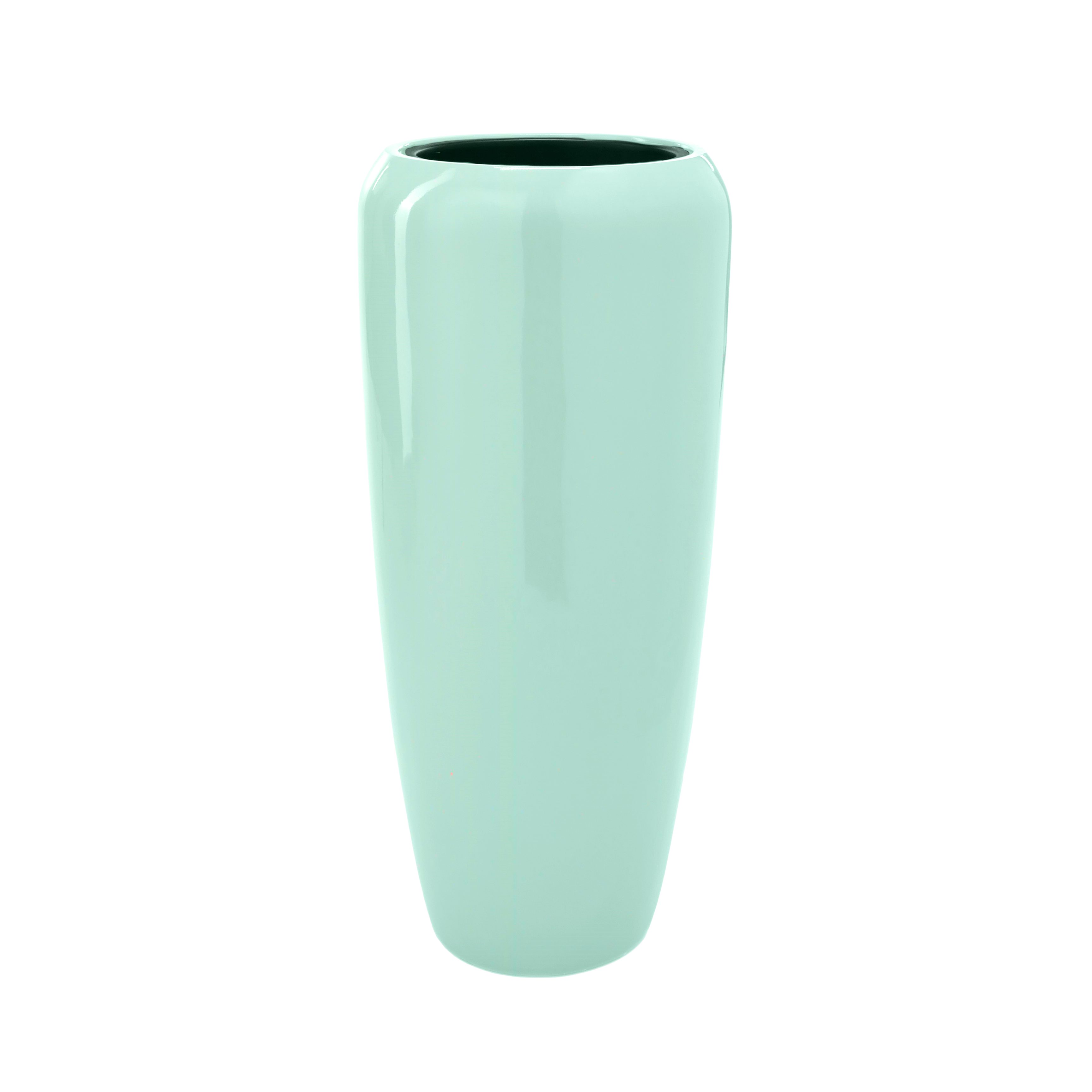 Flingora Bodenvase Cleo, mit Einsatz - Fiberglas - Indoor & Outdoor - Mint - Höhe 75 cm