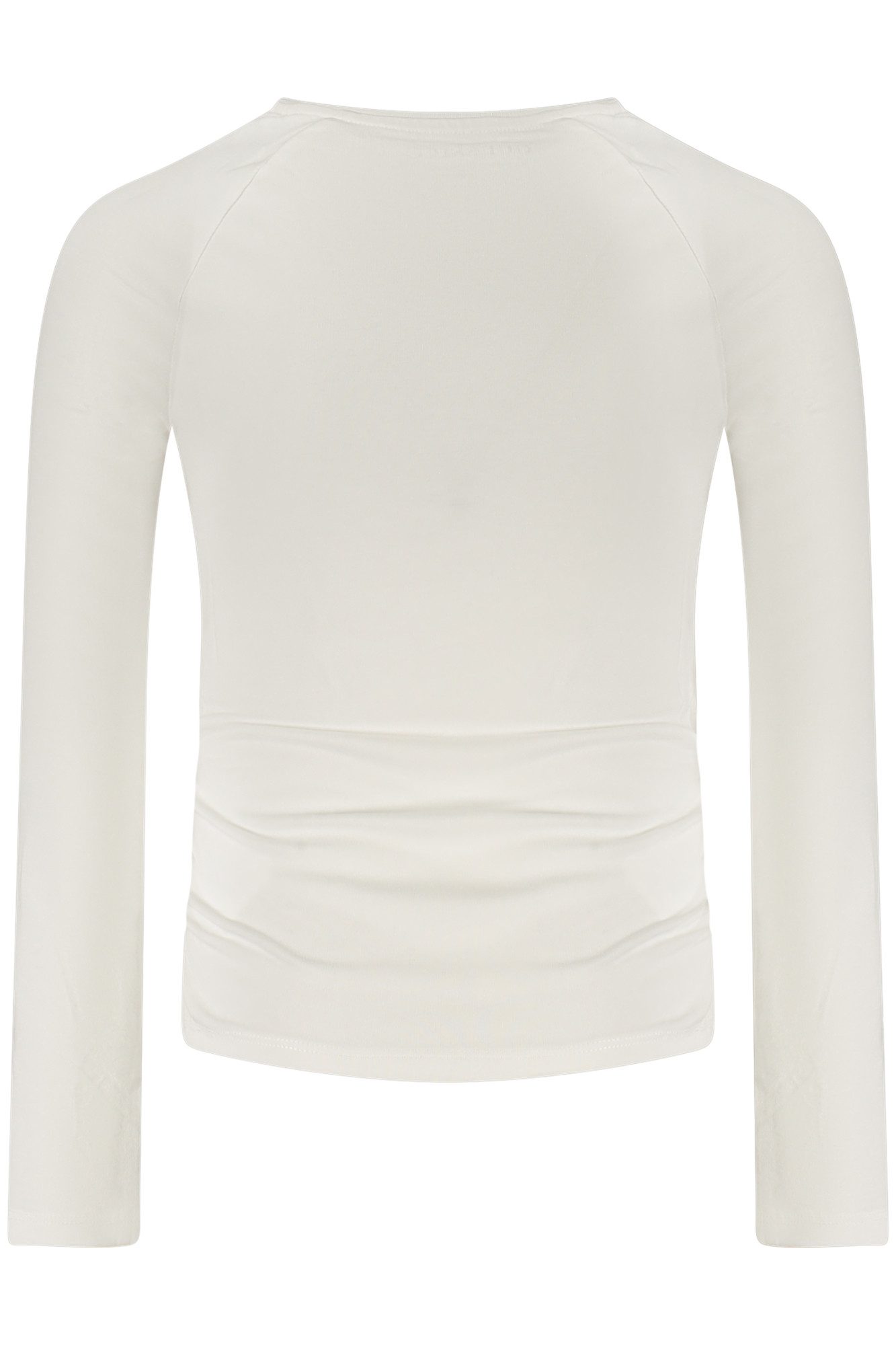 GUESS JEANS T-Shirt Mädchen Weißes Langarmshirt mit Strass und