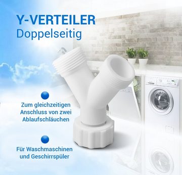 VIOKS Anschlussstück Y-Verteiler F/M/M 3/4", für Zulaufschlauch von Waschmaschine Geschirrspüler