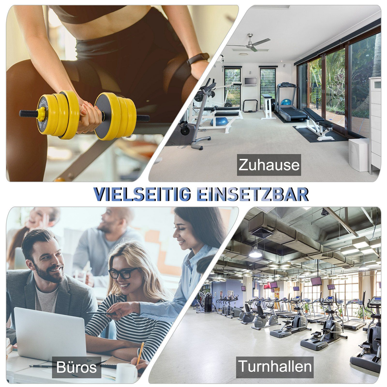 HOMCOM Hantel-Set 2-in-1 Hantelset