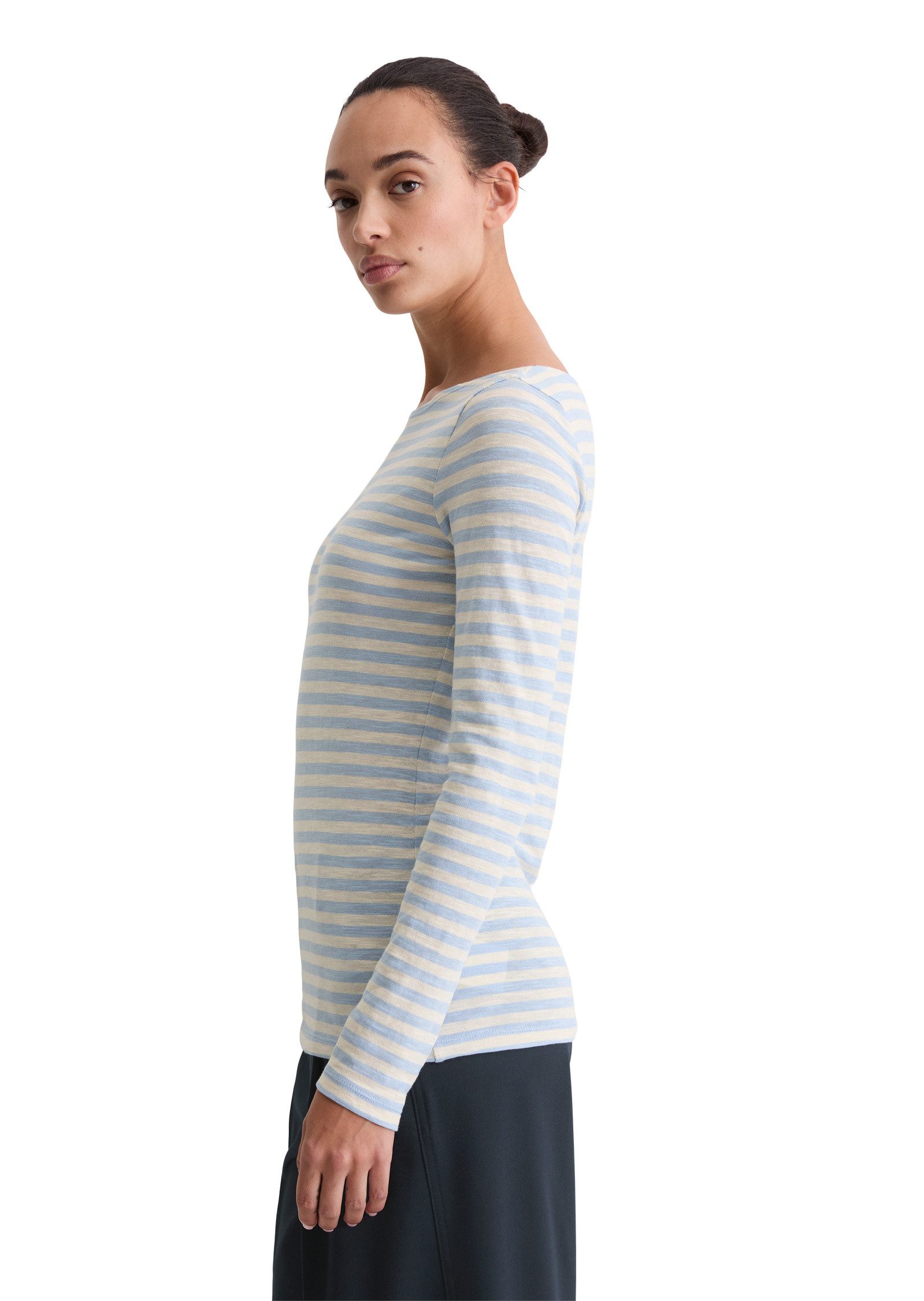 Marc O'Polo Langarmshirt aus Slubjersey günstig online kaufen