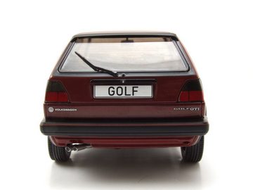 MCG Modellauto VW Golf 2 GTI 5-Türer 1984 dunkelrot metallic Modellauto 1:18 MCG, Maßstab 1:18
