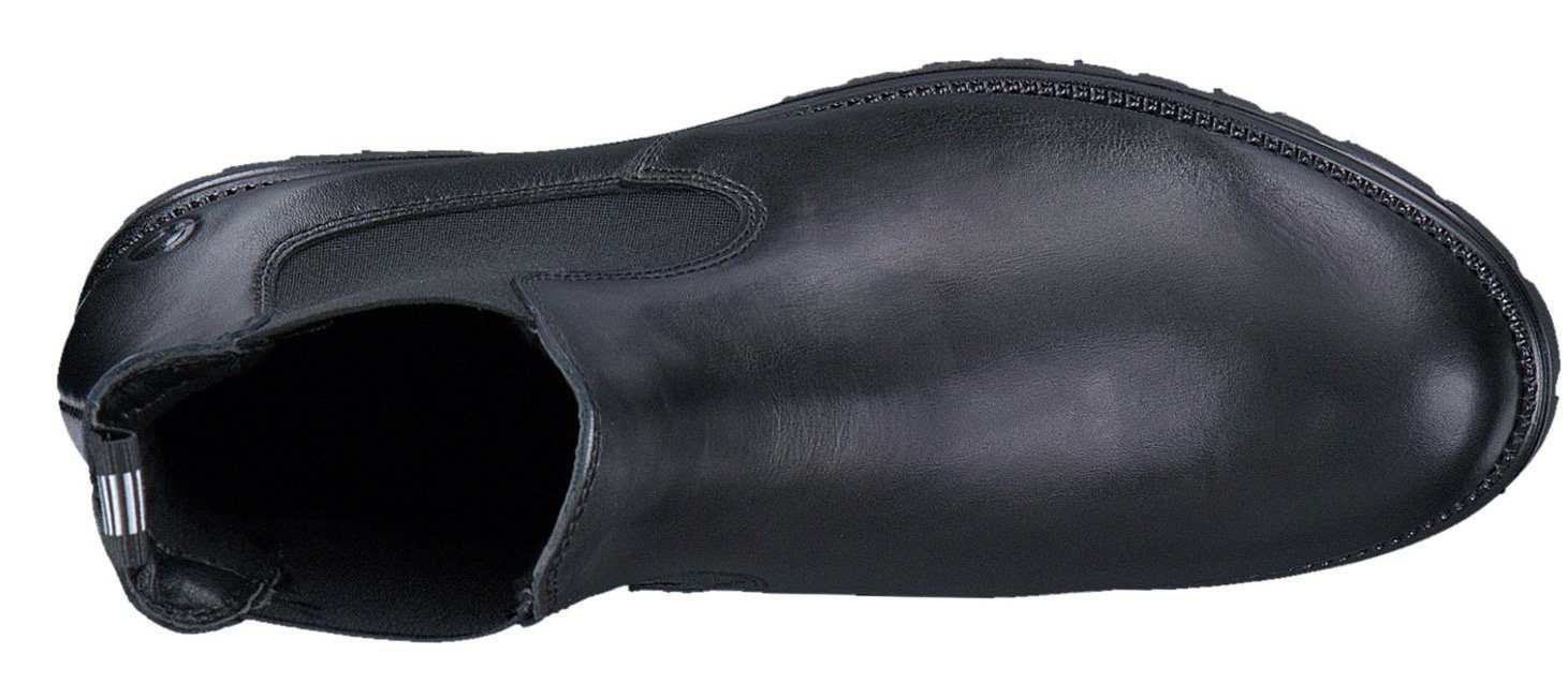 Tamaris Chelseaboots, Blockabsatz, Schlupfboots mit beidseitigen Stretcheinsätzen. € 89,96