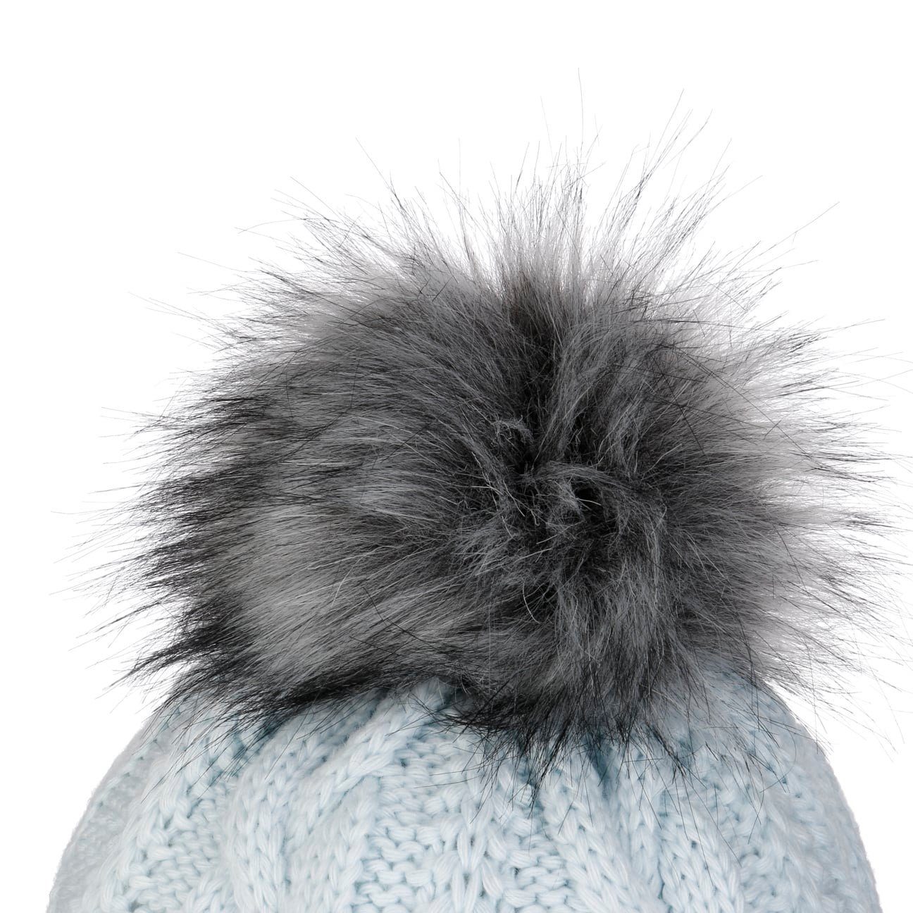 McBurn Bommelmütze (1-St) Beanie mit Schirm, Made in Italy