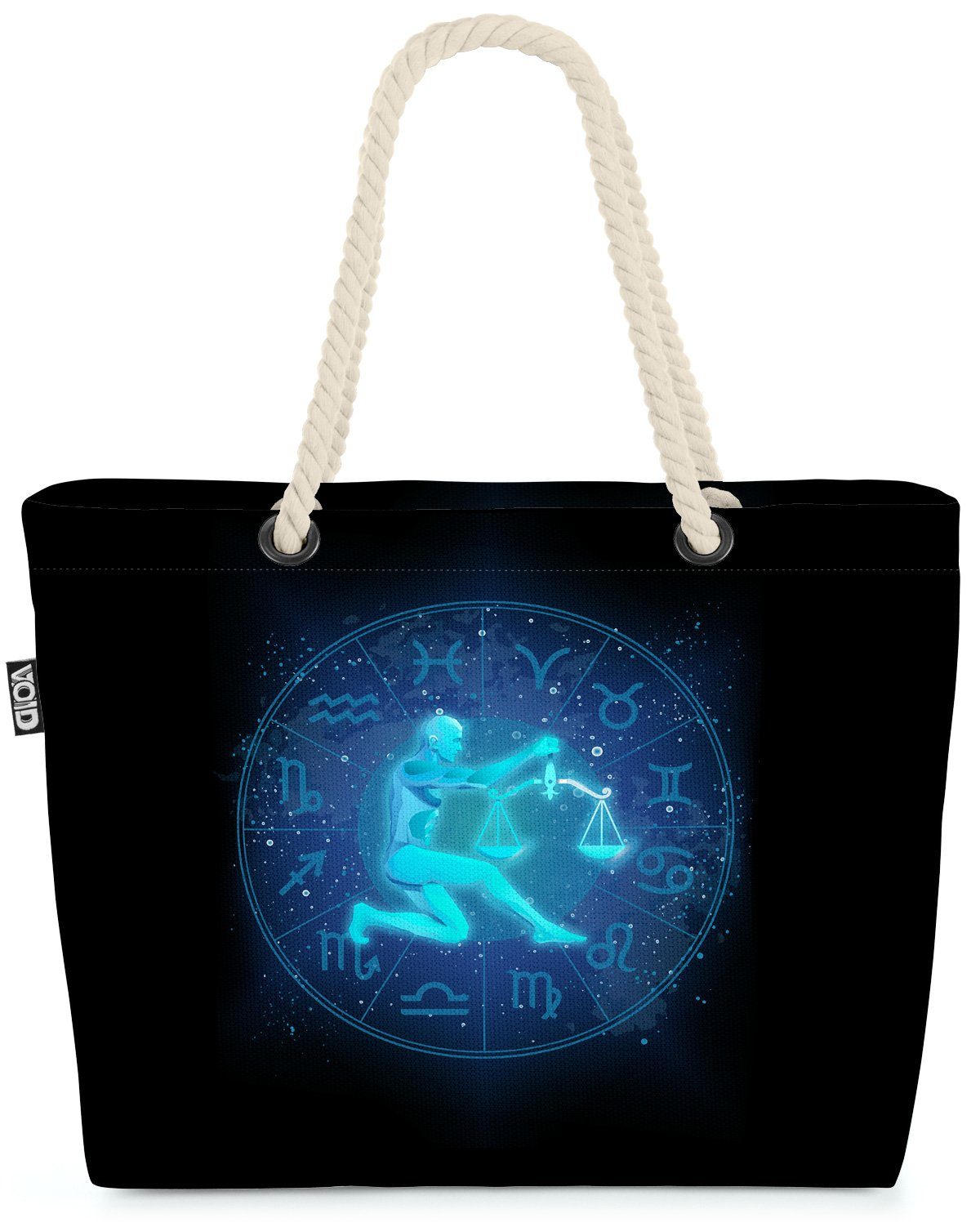 [Übersee-Standard] VOID Strandtasche (1-tlg), Waage Sternzeichen Astrologie Sternzeichen Horoskop Waage Astrologie