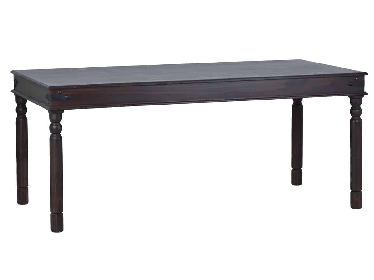 MiaMöbel Esstisch Colombo, aus massivem Pinienholz Walnuss