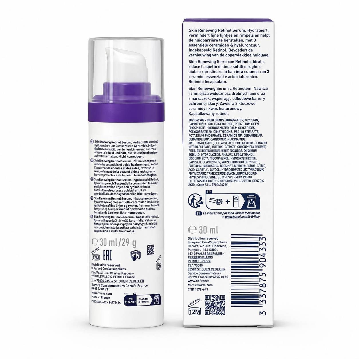 Cerave Gesichtspflege CERAVE Skin renewing glättendes Serum 30ml PZN 19979417