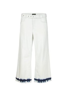 AENGELS Culotte Jeans Cropped Culotte mit Batik-Print