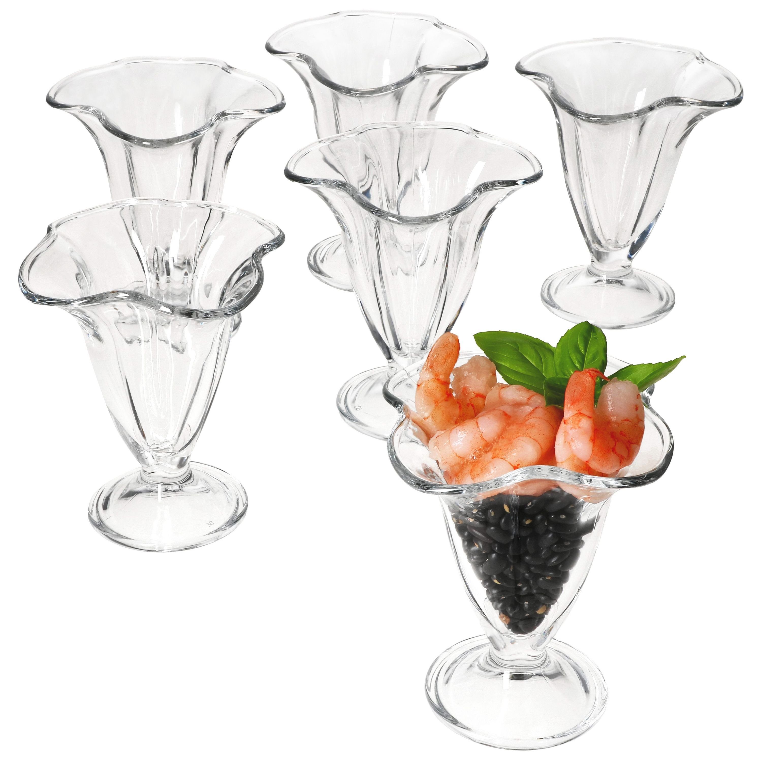 MamboCat Dessertschale 6x CANA Amuse-Bouche-Gläser mit Fuß 150ml, Glas