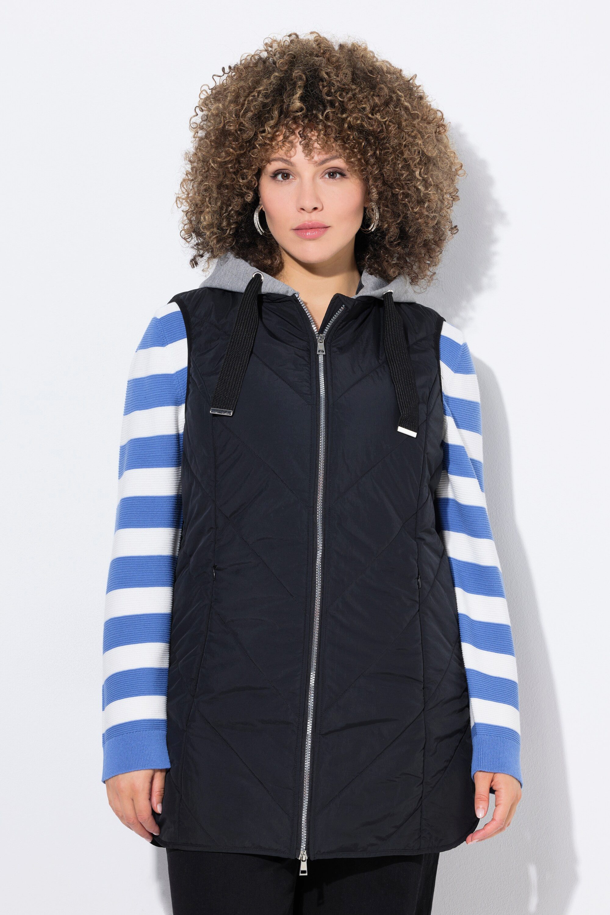 Ulla Popken Steppweste HYPRAR Funktions-Steppweste wasserabweisend Kapuze günstig online kaufen