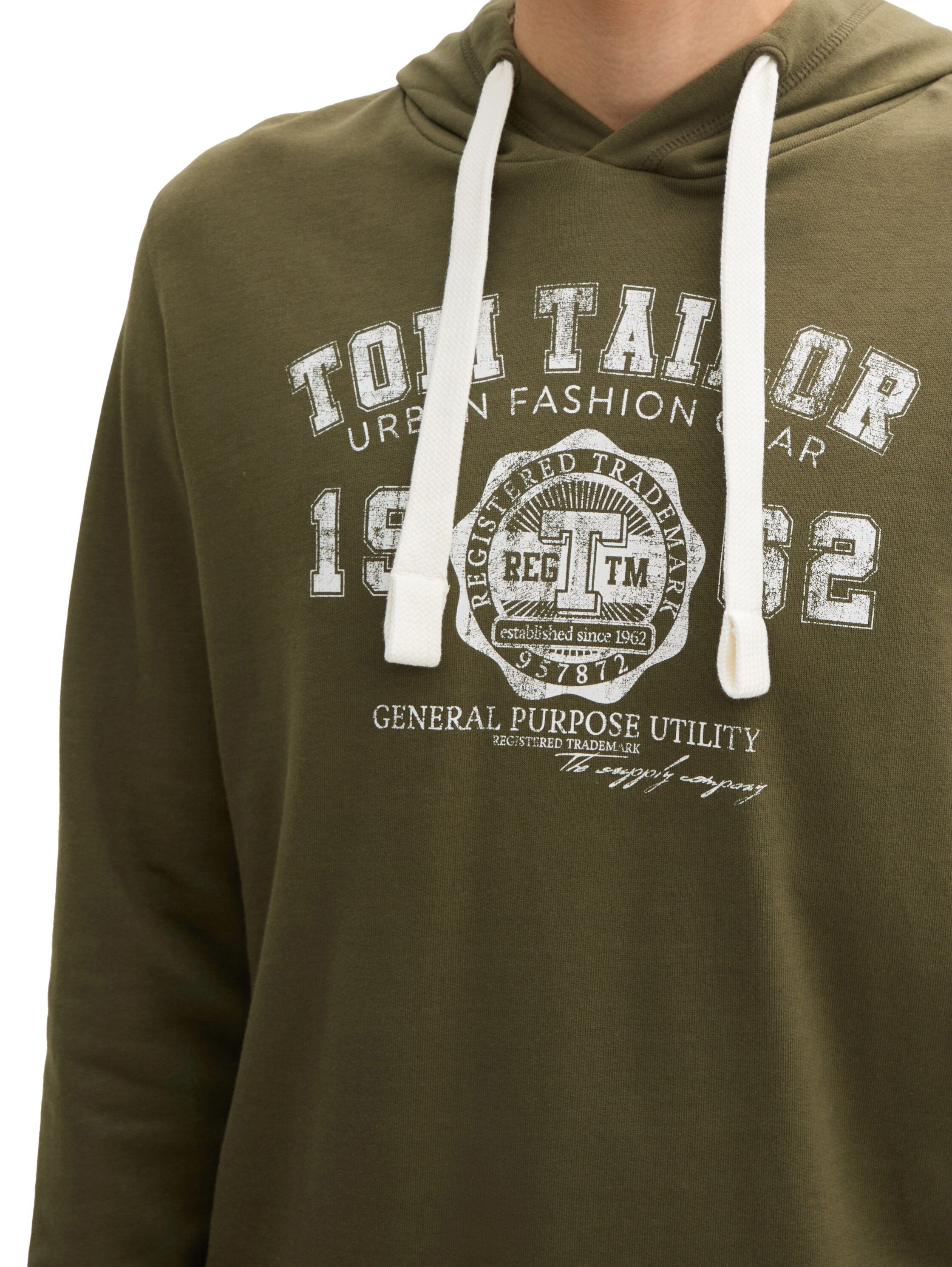 TOM TAILOR Hoodie mit Logo Print