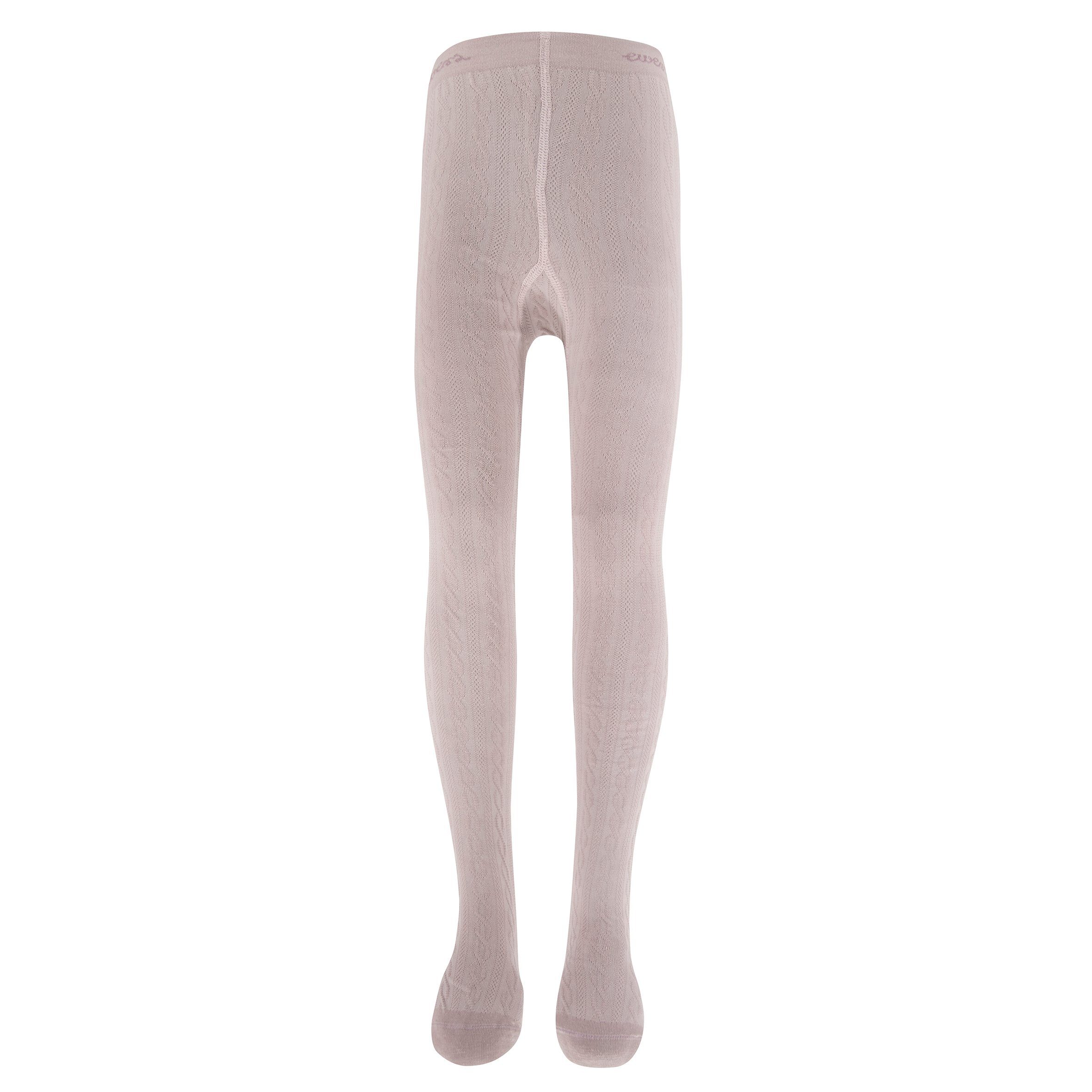 Ewers Mädchen (2 Pack Strumpfhose Strickstrumpfhose 90 2er mauve Punkte/Struktur dusty Ewers DEN St)