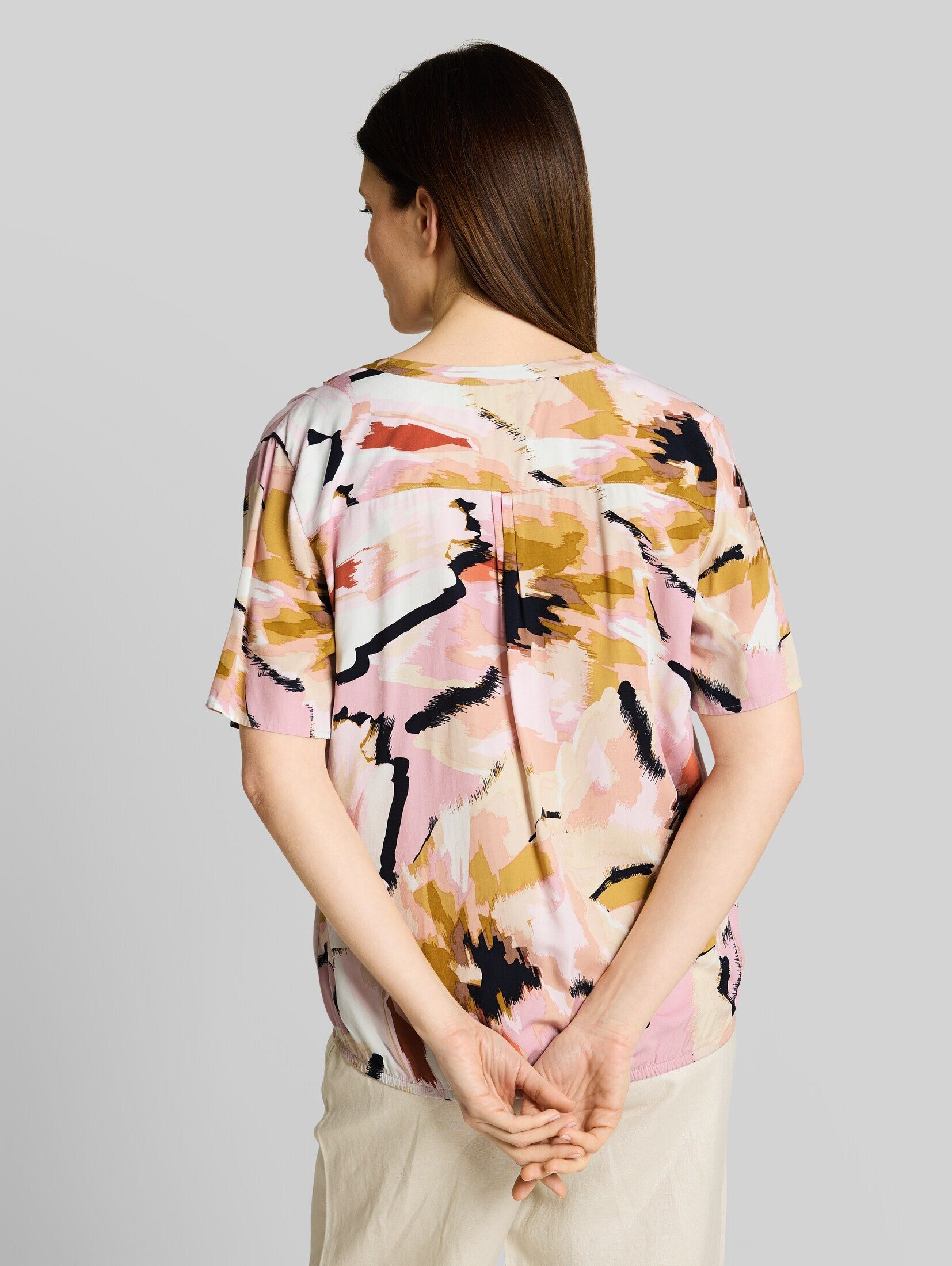 TOM TAILOR Kurzarmbluse Blusen & Shirts Bluse mit Muster