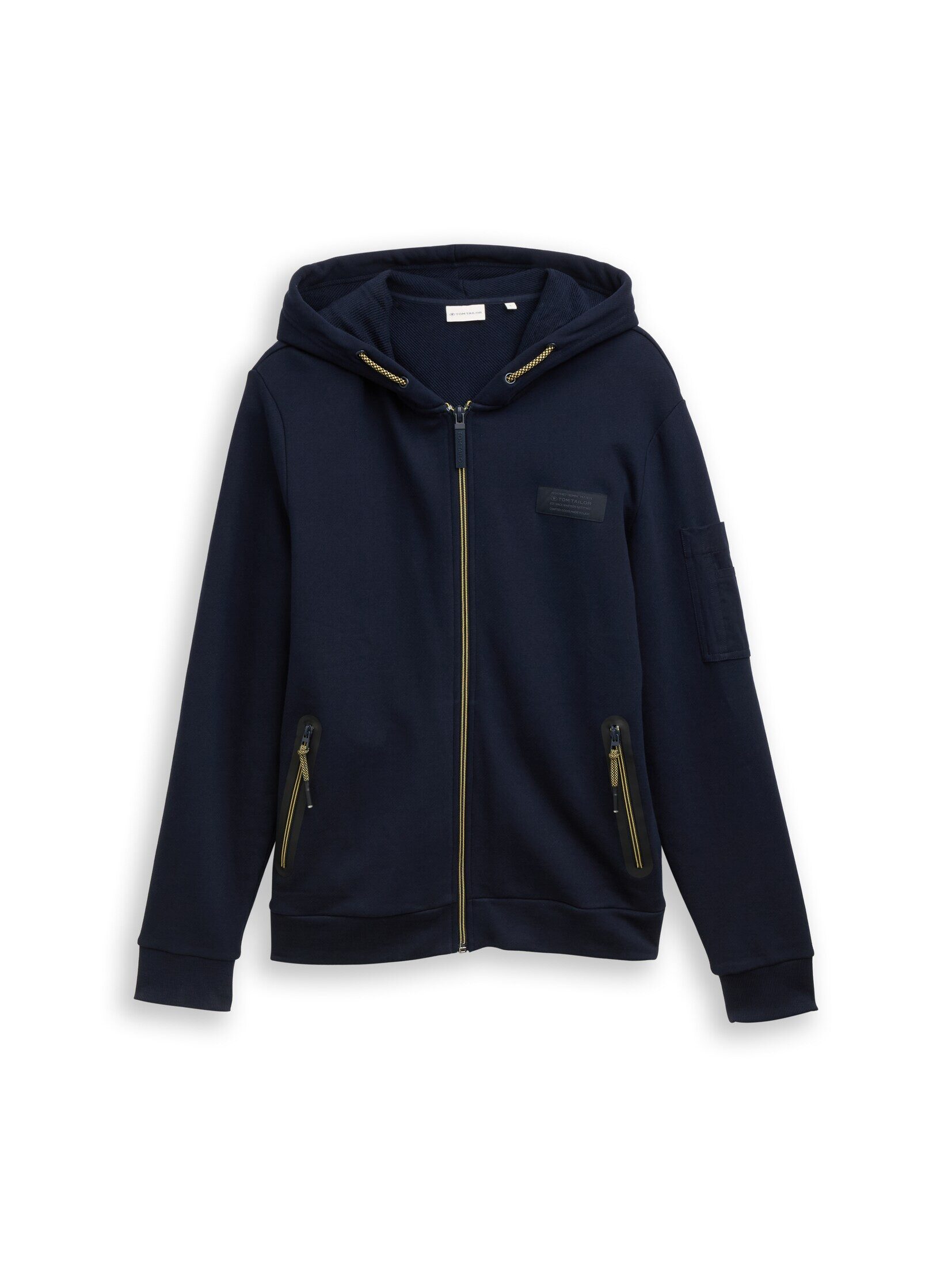 TOM TAILOR Sweatjacke Strick & Sweatshirts Hoodie Sweatjacke mit Reißverschlusstaschen