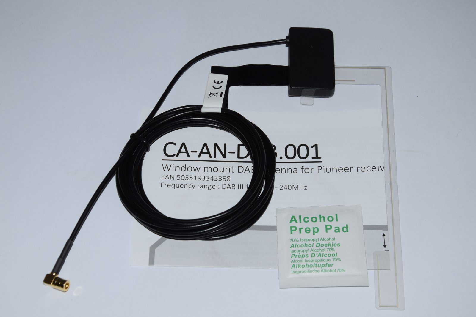 Pioneer CA-AN-DAB.001 Pioneer DAB+ Autoradio-Scheibenantenne Antenne