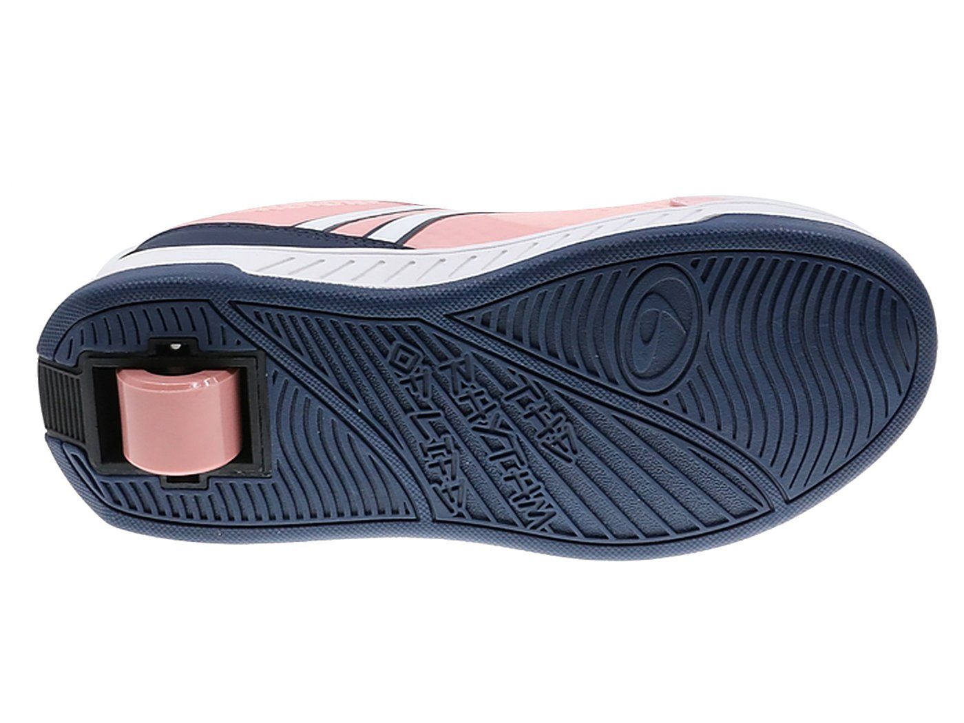 BREEZY ROLLERS Rollschuhe Material, Sneaker atmungsaktive mit mit LED Klettverschluss Schuhe Leuchtsohle, Rollen